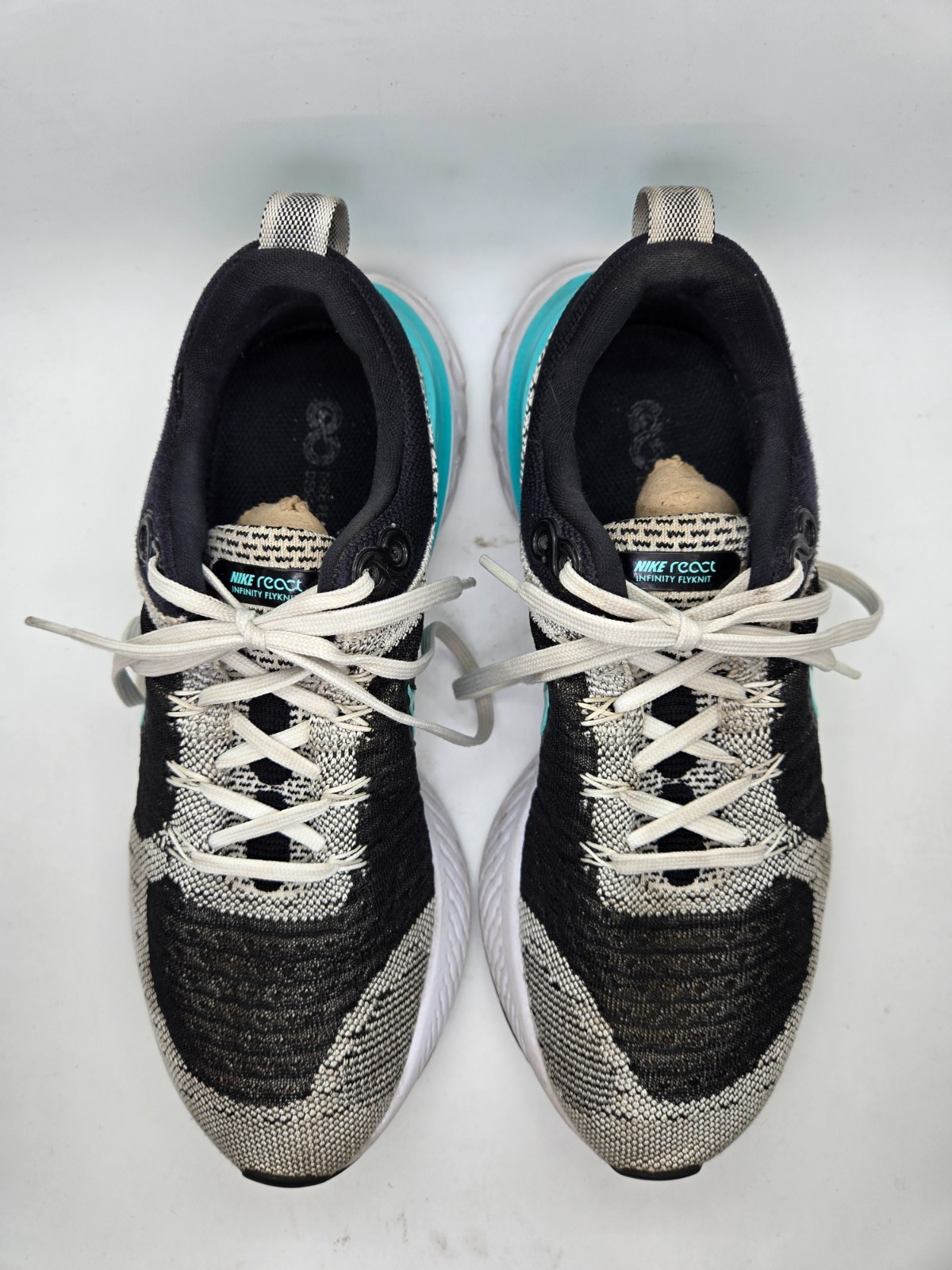 Nike React Infinity Run Flyknit 2 Shoes Women’s 8 Black Aurora Running Sneakers