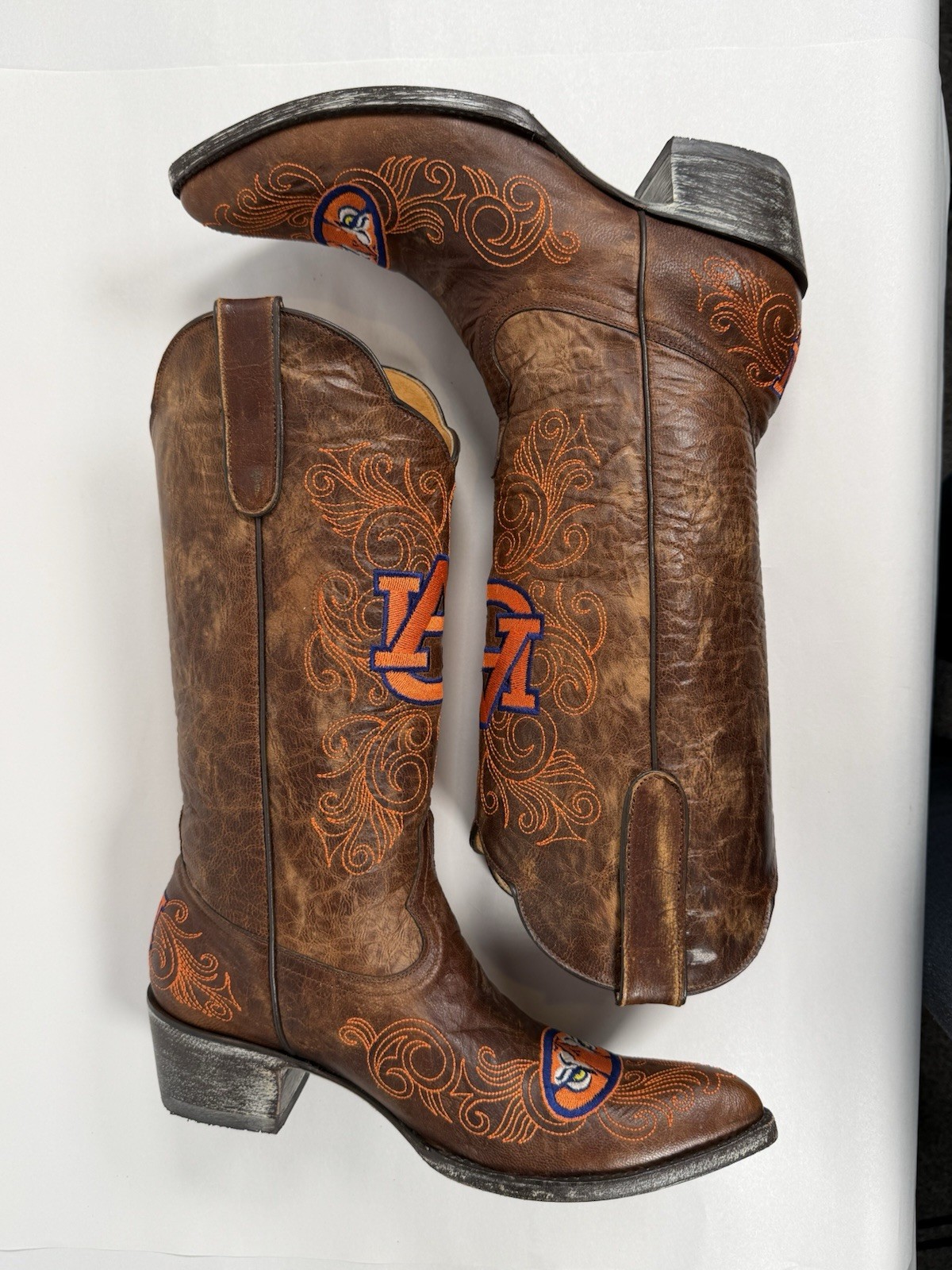 Women’s Gameday Cowgirl Boots By Old Gringo Auburn University Size 9.5 B Western