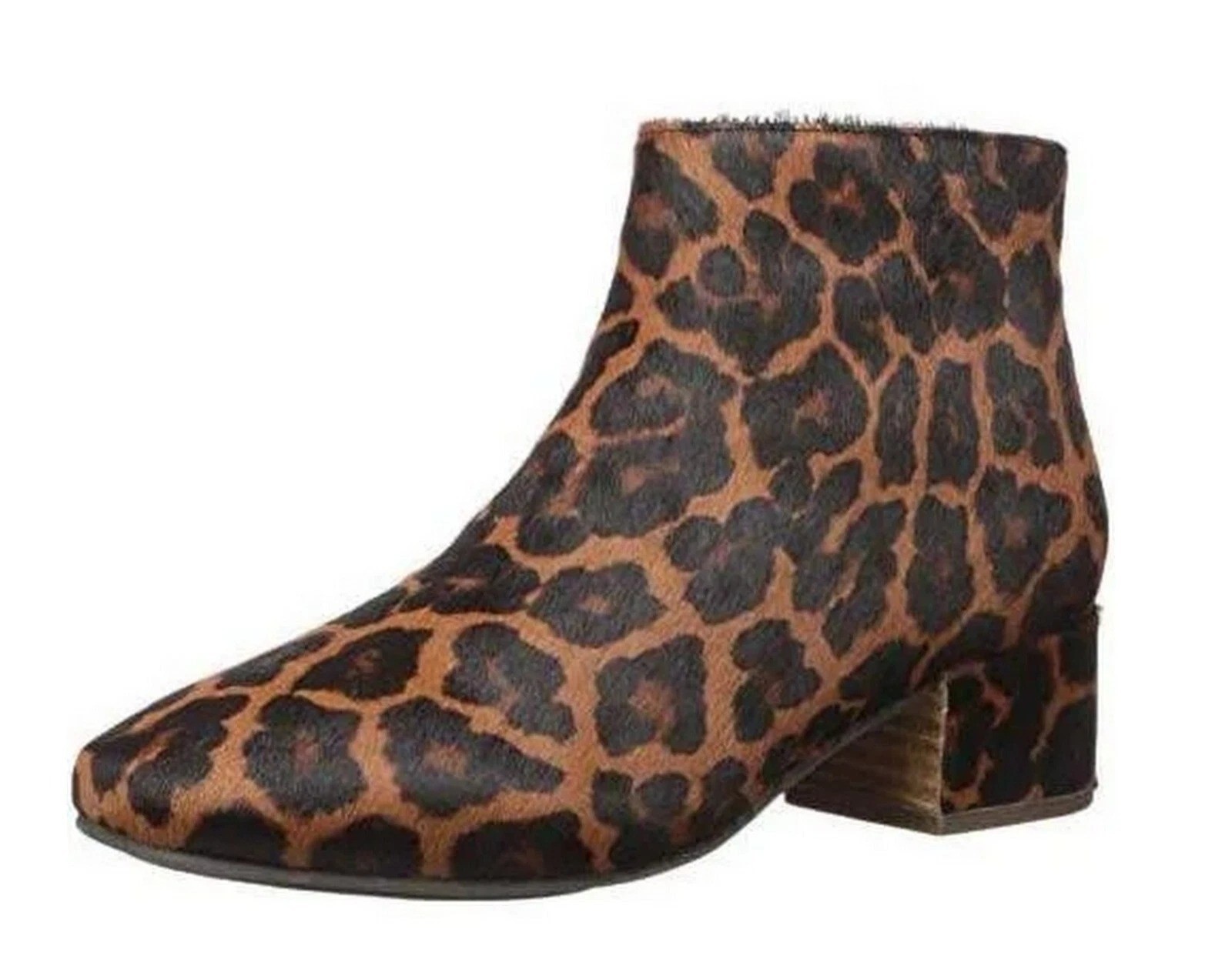 Gentle Souls by Kenneth Cole Ella Ankle Booties Womens 7M Leopard Print Brown