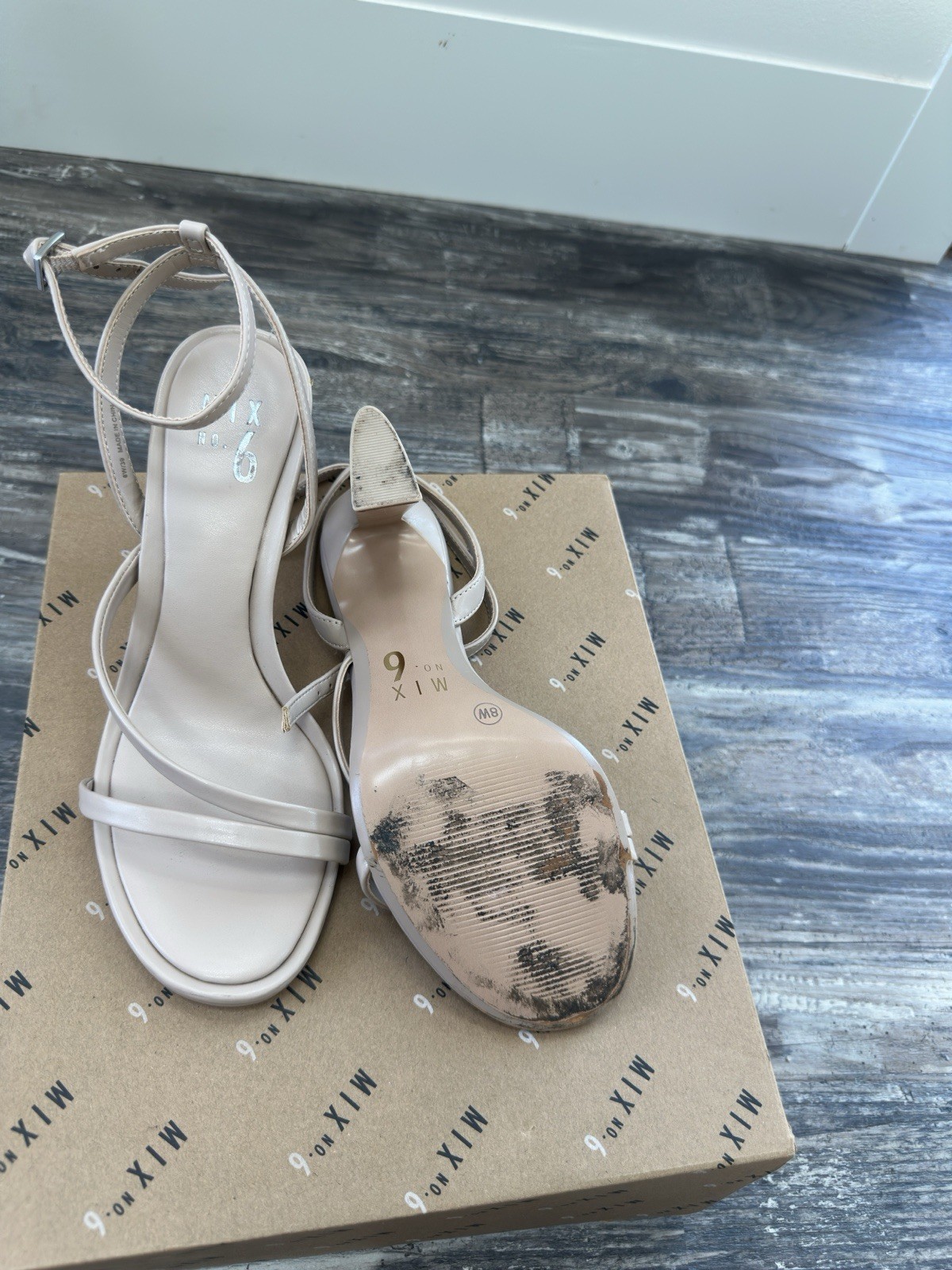 Mix no 6 Nude Heels size 8w – Used