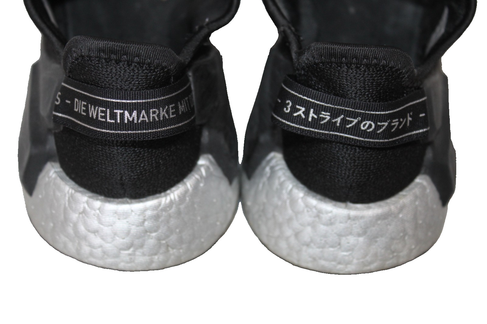 Size 7 – adidas NMD R1 black and winter silver 2019 38 2/3 – FW5449
