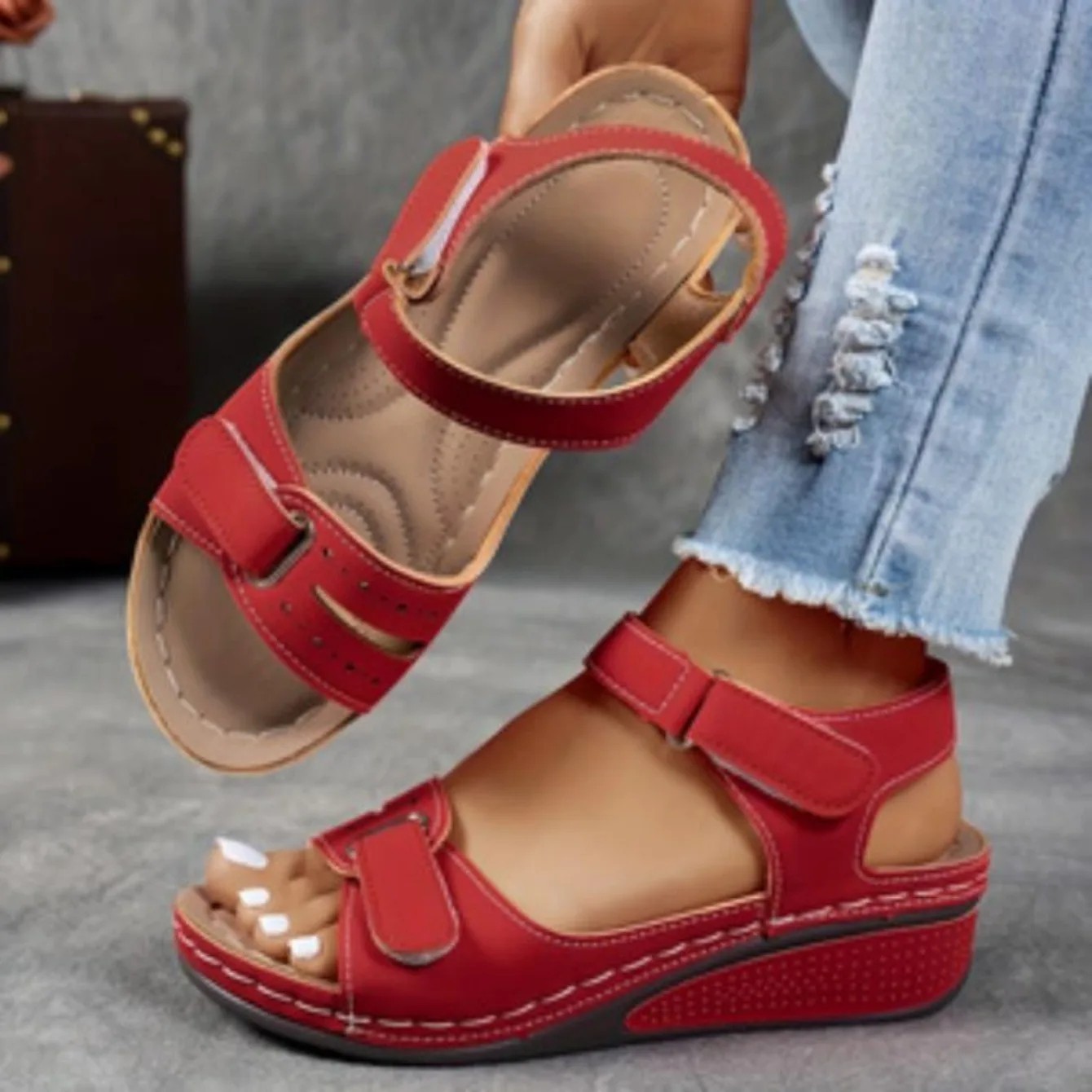 2026 NEW Women’s Orthopedic Wedge Sandals Soft Sole Comfort Summer Walking Shoes
