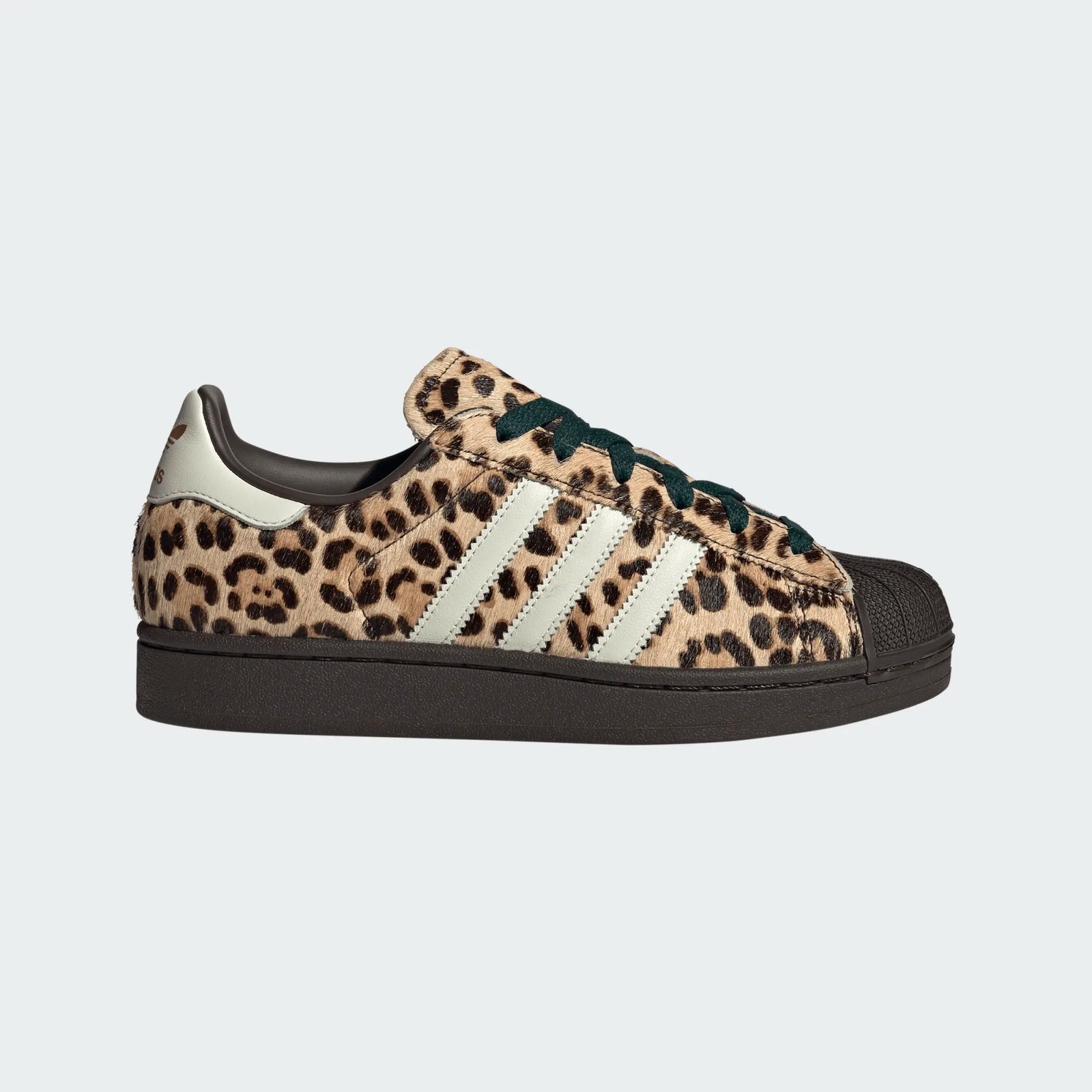 WOMENS ADIDAS SUPERSTAR II W KI4203 DARK BROWN/IVORY/GOLD METALLIC-SIZE 6.5