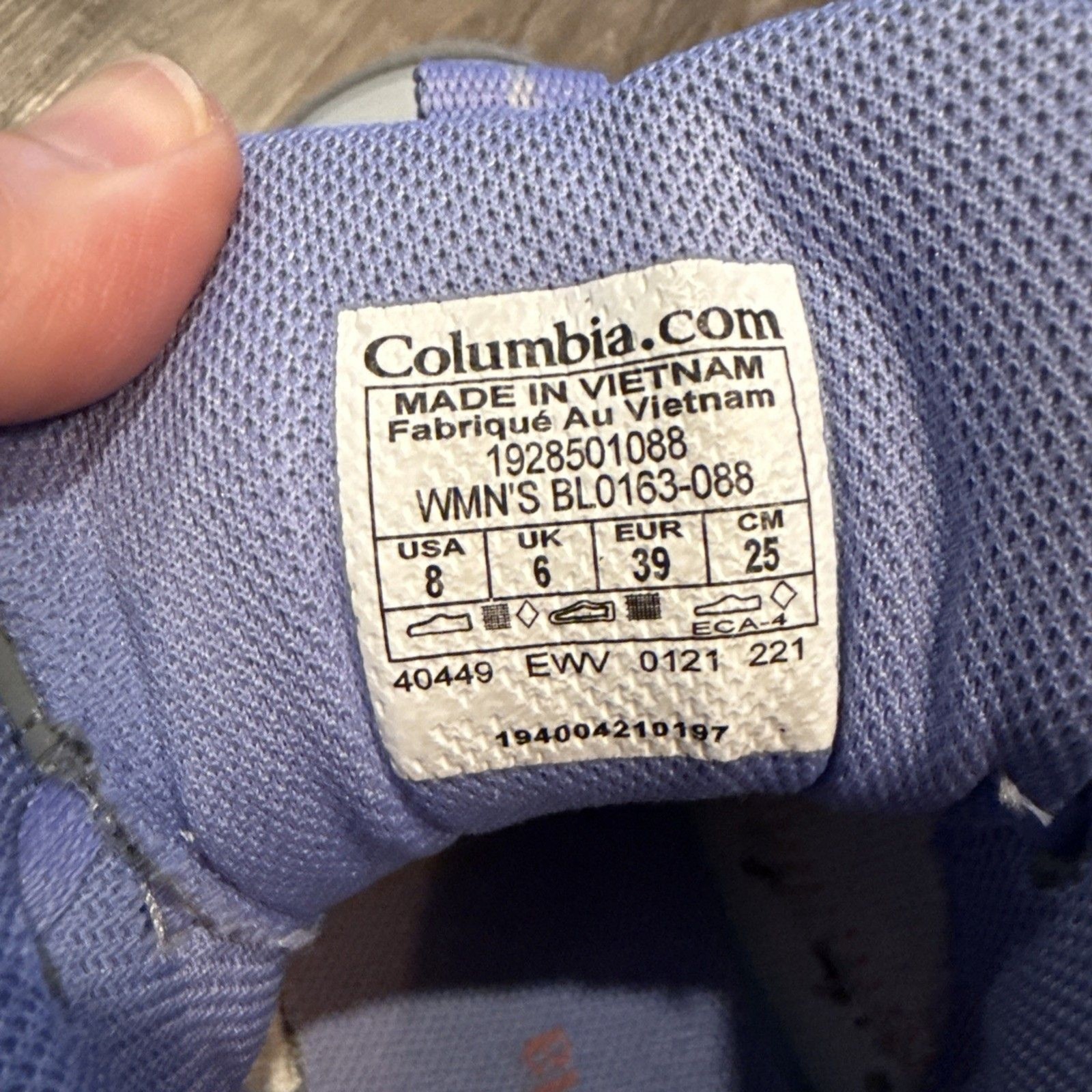 Columbia Boots Women Size 8 Flow Centre Techlite Steam Fairytale Hiking Boots