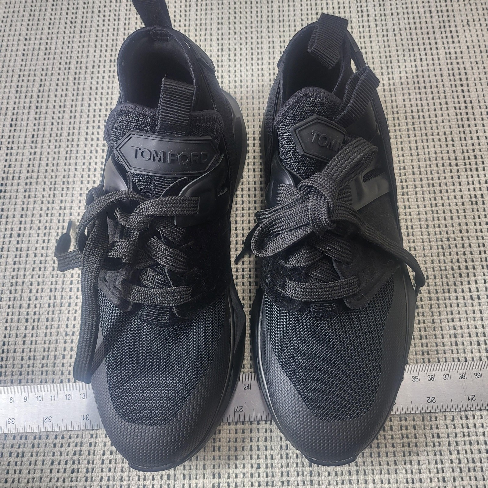 Tom Ford Shoes Womens Size 7 Black Mesh Low Top Athletic Sneakers W2818N