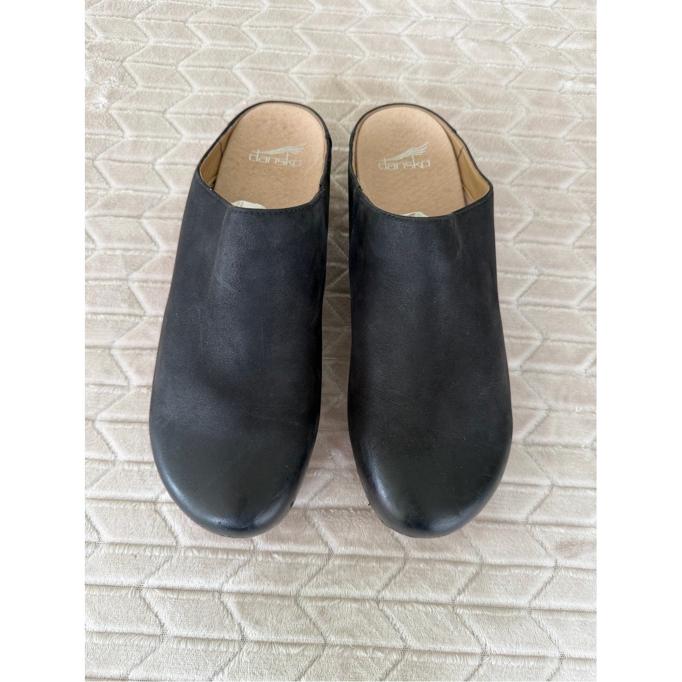 Dansko Mariella Suede Mules Comfortable Slip-On Clogs Black size 41, US 10.5-11