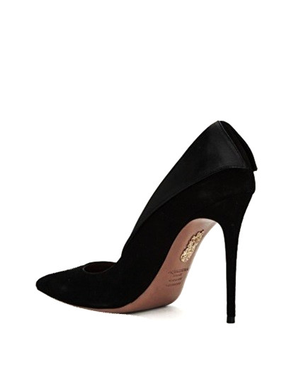 Pure Elegance: AQUAZZURA ELLE 110 Sexy Tuxedo Stiletto Pumo 39.5 US 8.5