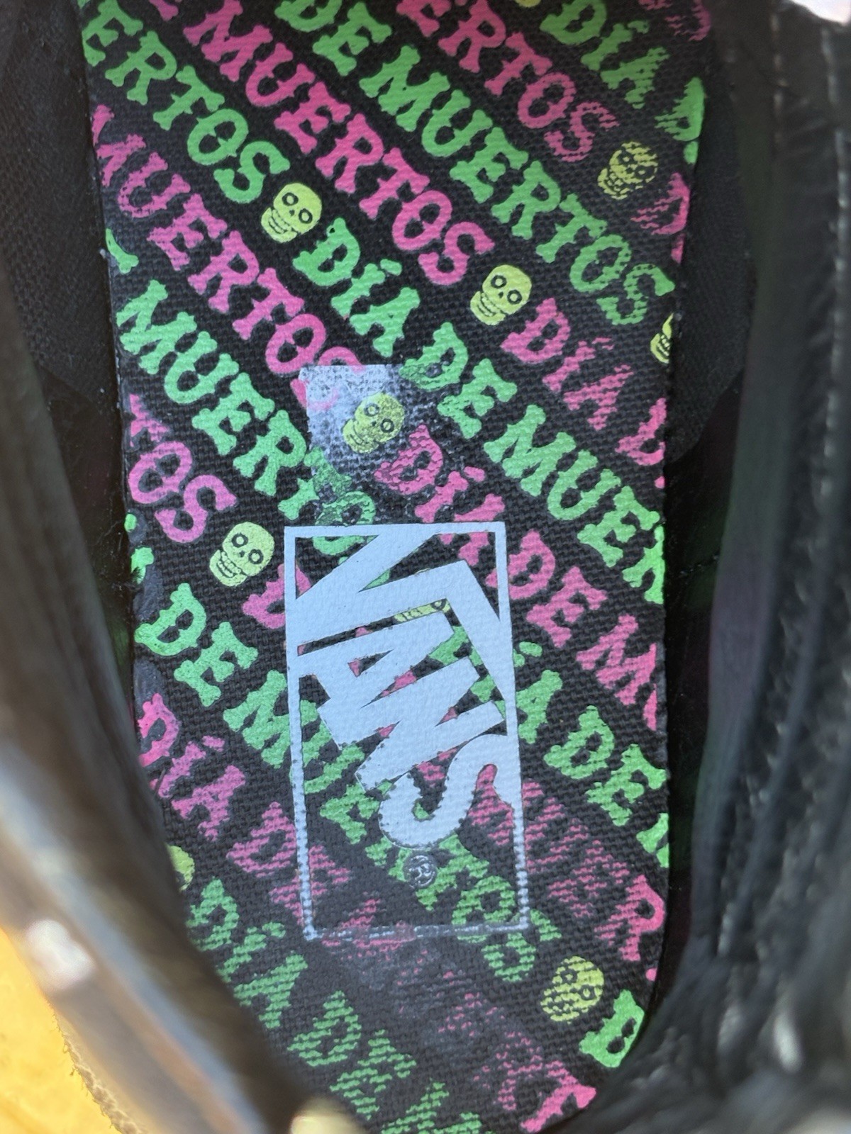 Vans Sk8 Hi Skull Floral Sneakers Goth Punk Women 8.5 Men 7 Rare
