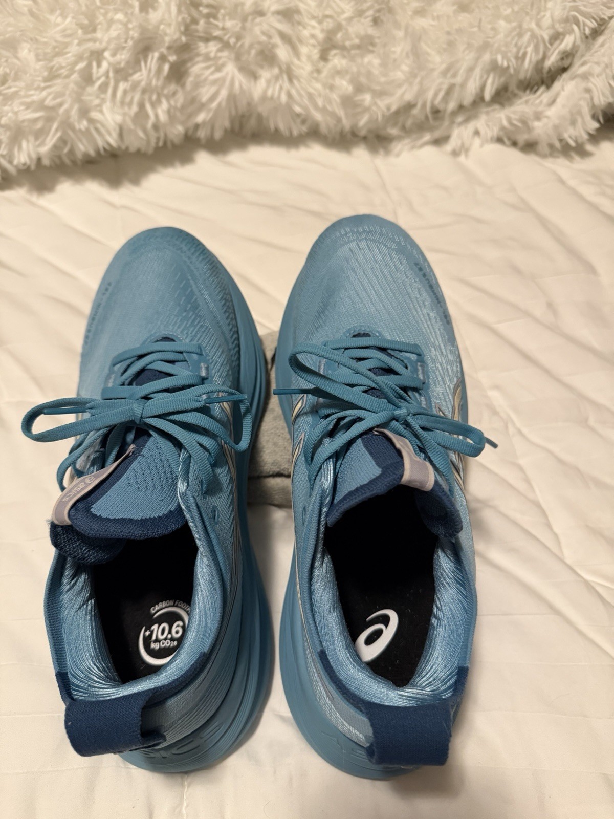 ASICS Gel Nimbus 27 Stillwater Cream Women’s Running Shoes Size 10
