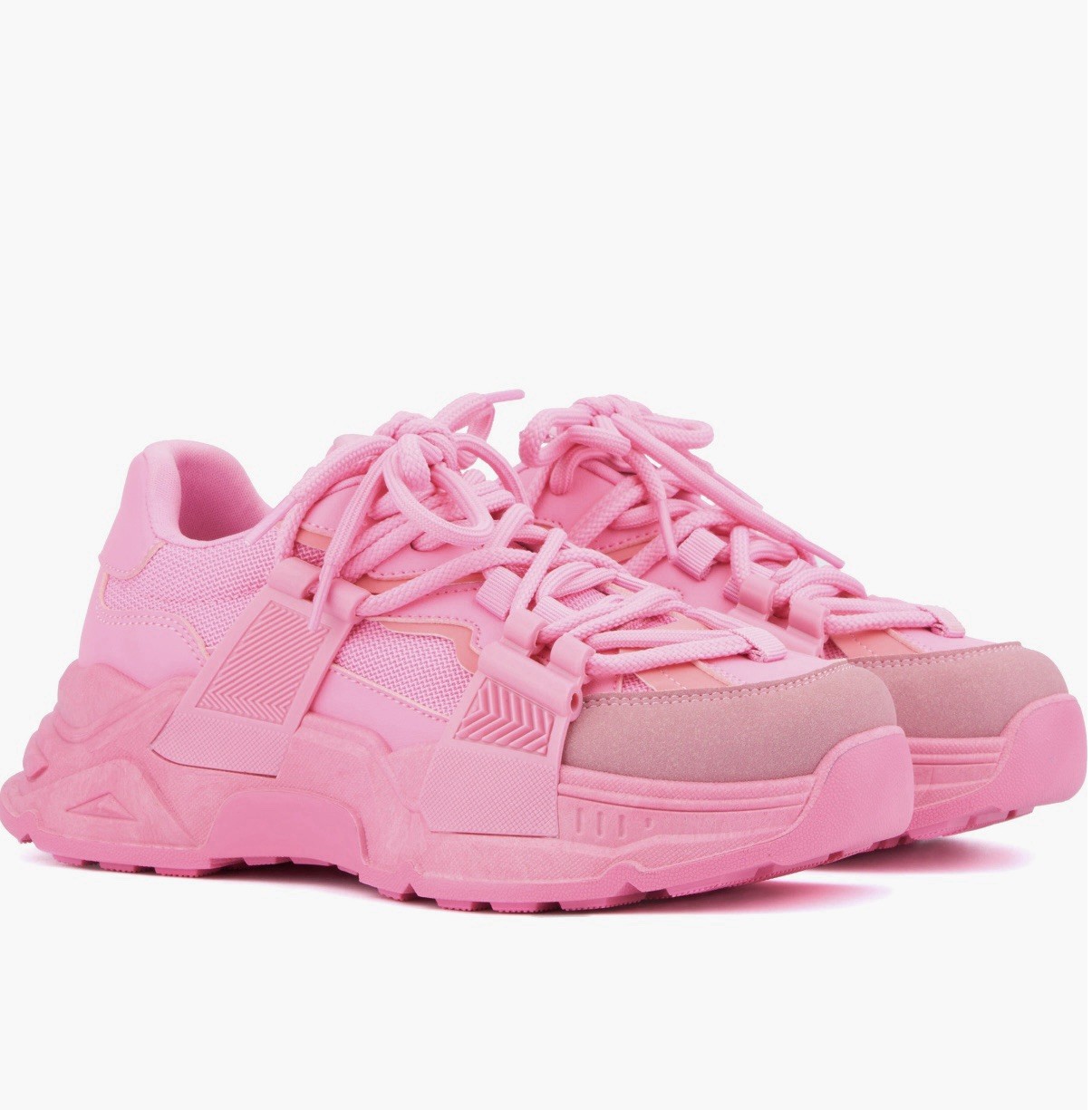 OLIVIA MILLER PINK SNEAKERS SIZE 8 7.5 SPORTS WOMEN SHOES HIGH DESIGNER GIRLS