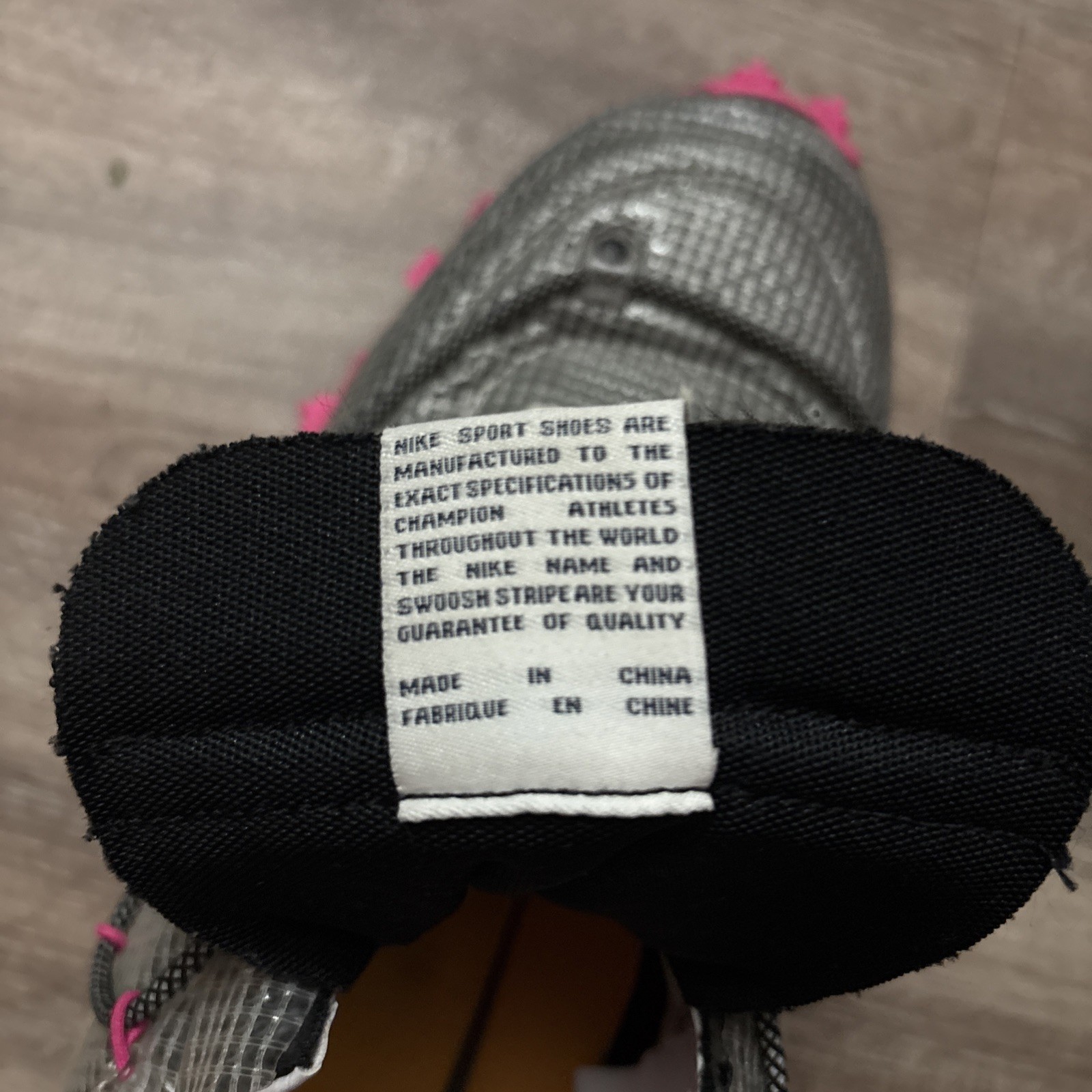 NIKE OFF-WHITE x WAFFLE RACER FUCHSIA Cd 8180 001 SIZE 15.5 Pre-owned