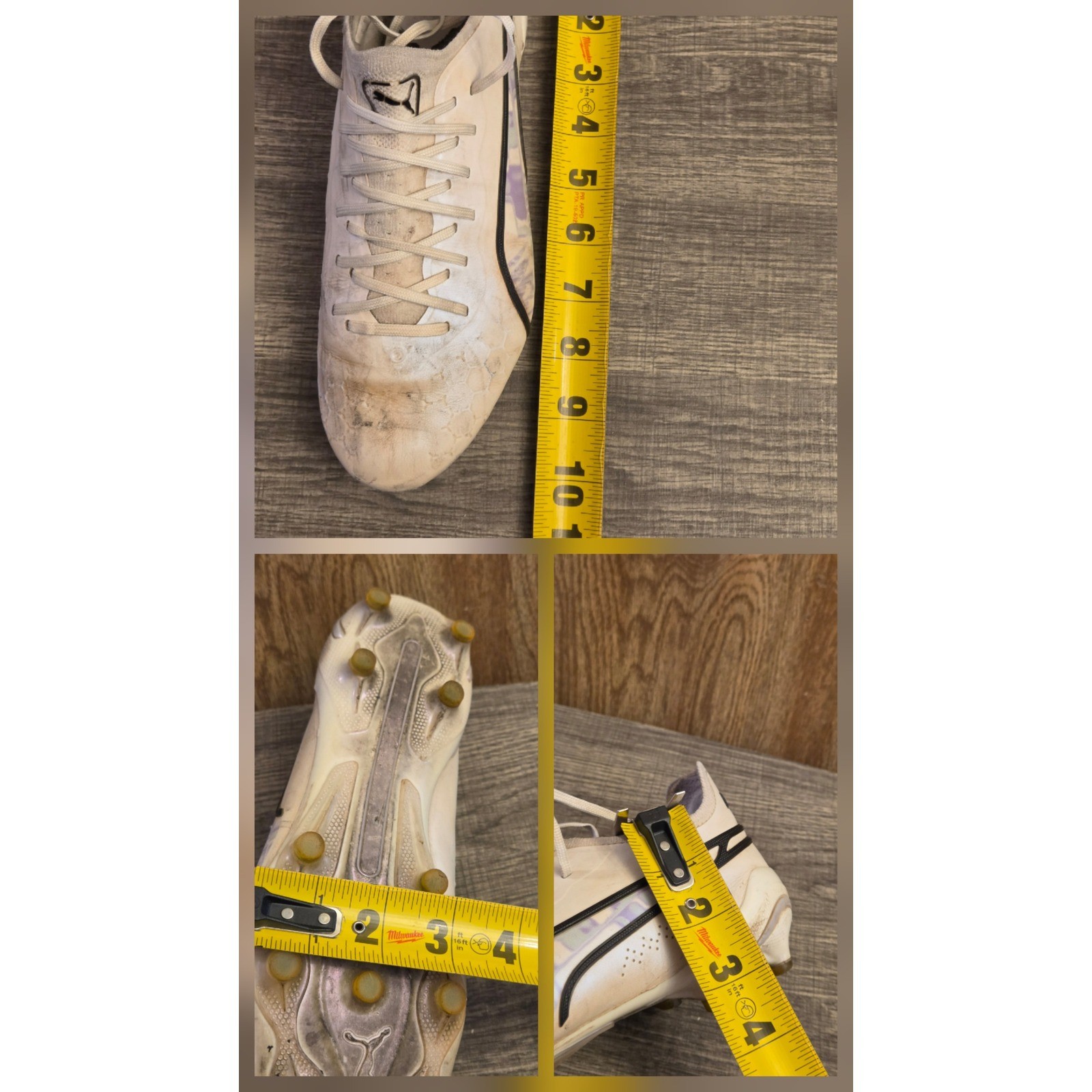 Puma King Ultimate Brilliance Soccer Cleats Womens Size 8.5 White