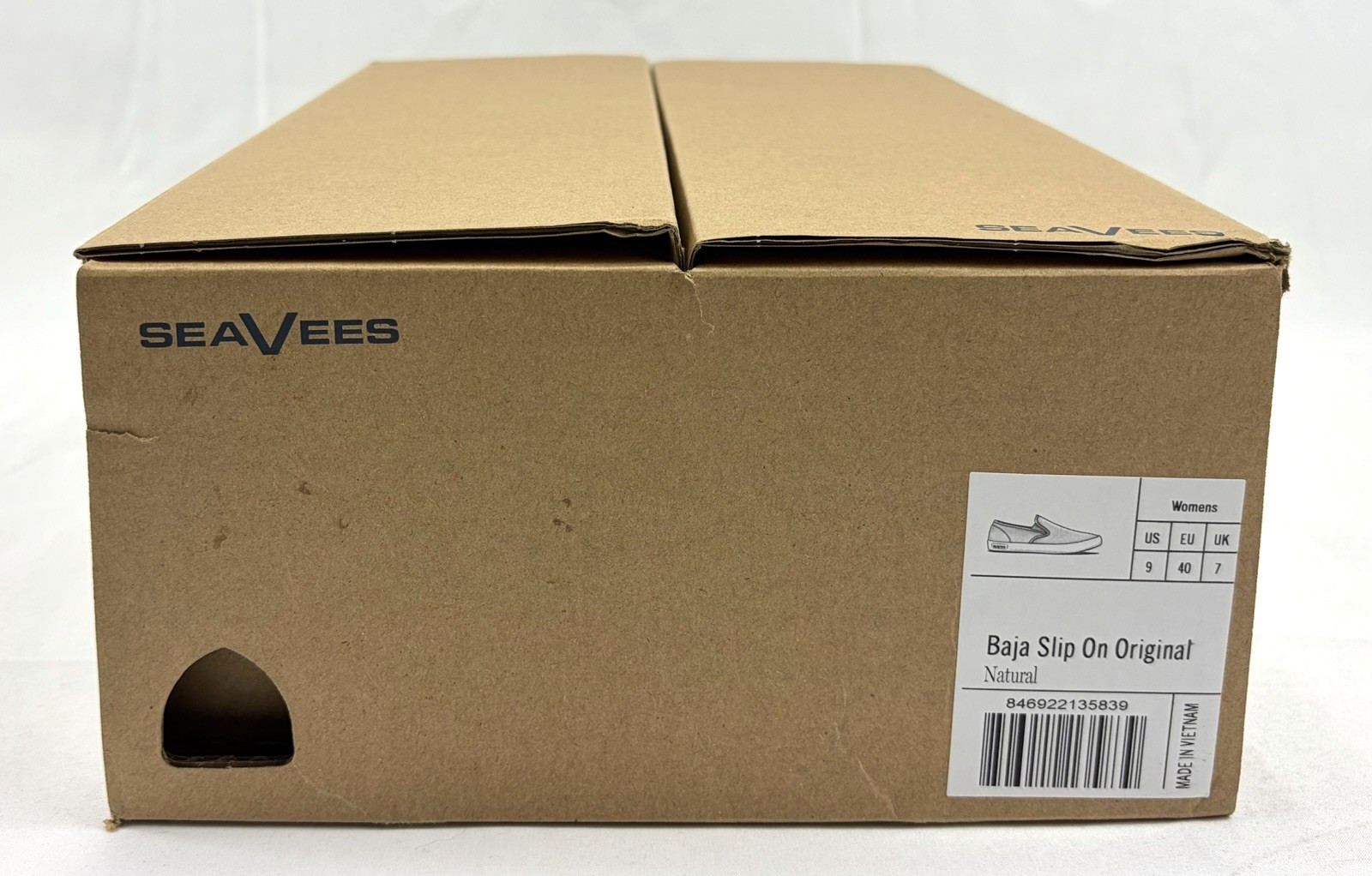 SeaVees Baja Slip On Original Shoes Natural (Light Brown) Sz US Women’s 9 NIB
