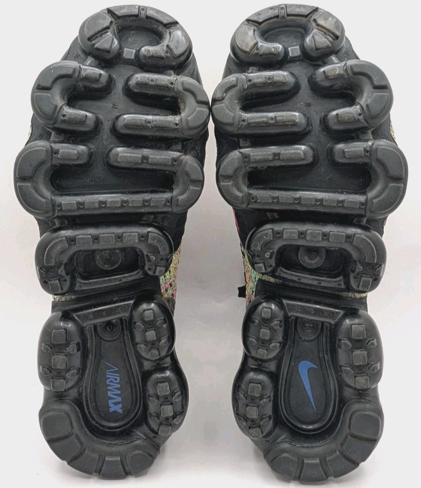 Nike Air VaporMax Flyknit 2 Black Multicolor Women’s Shoes Size 8 EXCELLENT