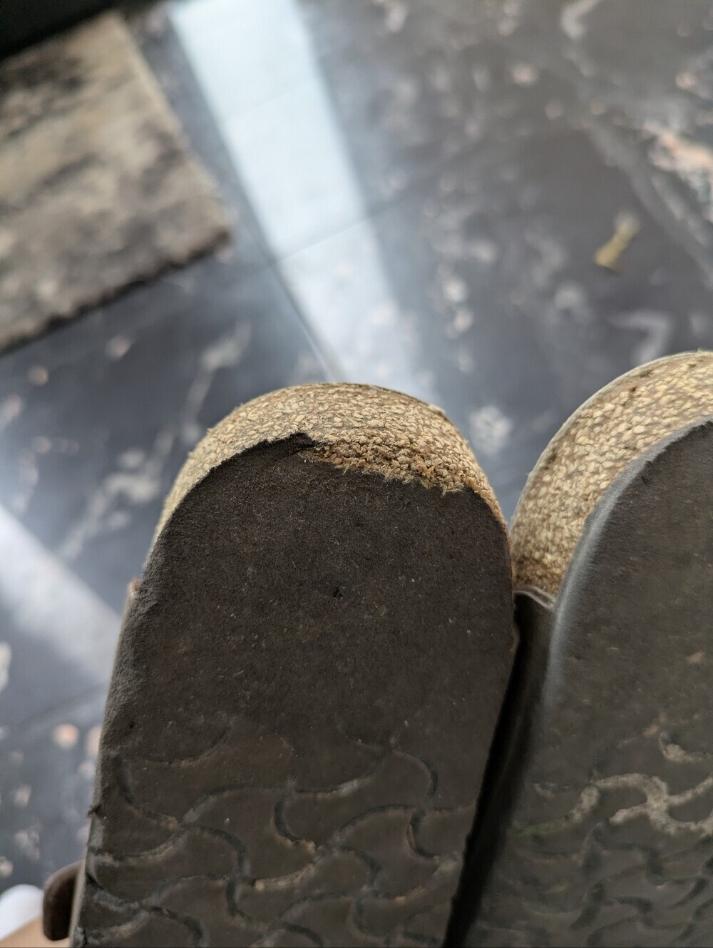 Birkenstock Mocha Brown Arizona Slides Size 36