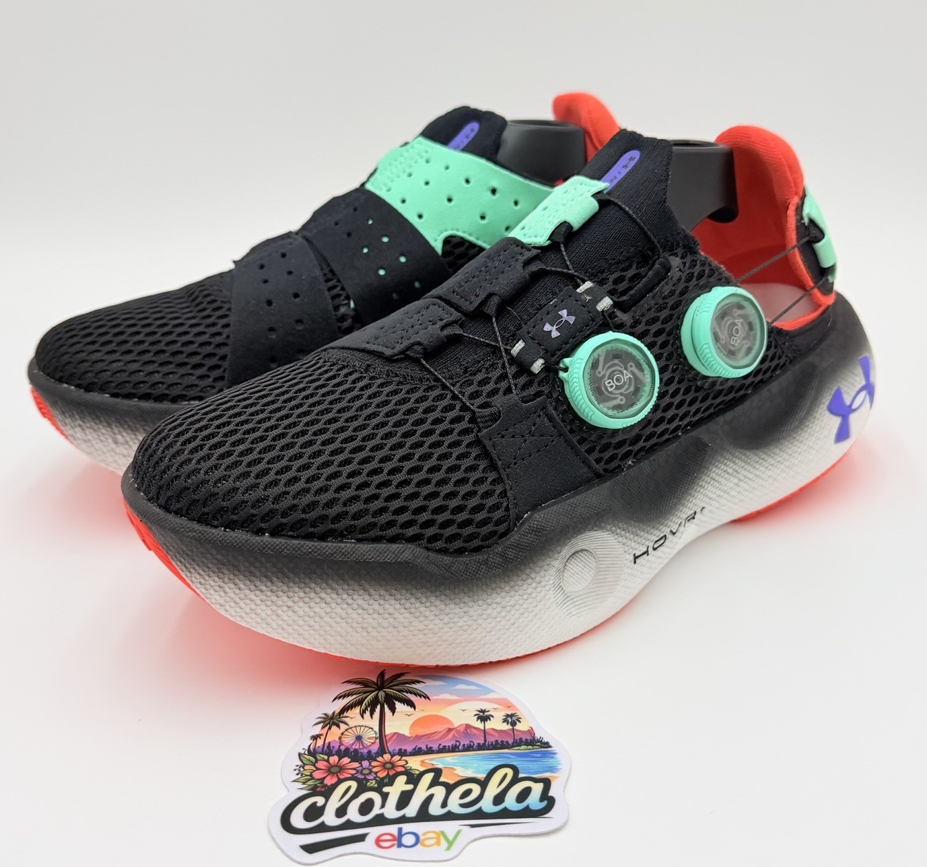 Under Armour Speedland x HOVR Infinite Mega Black Comet Green Women 8.5 Men 7