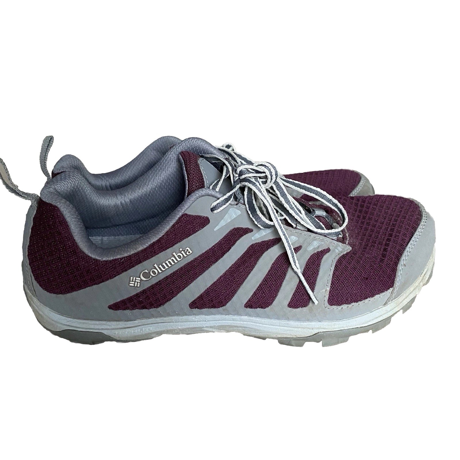 Gorpcore Lightweight Plum Purple 9.5 Techlite Mesh Hiking Trail Shoe Columbia