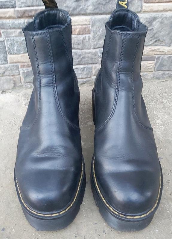 Women Dr Martens Boots Black Leather 39 #3K7M