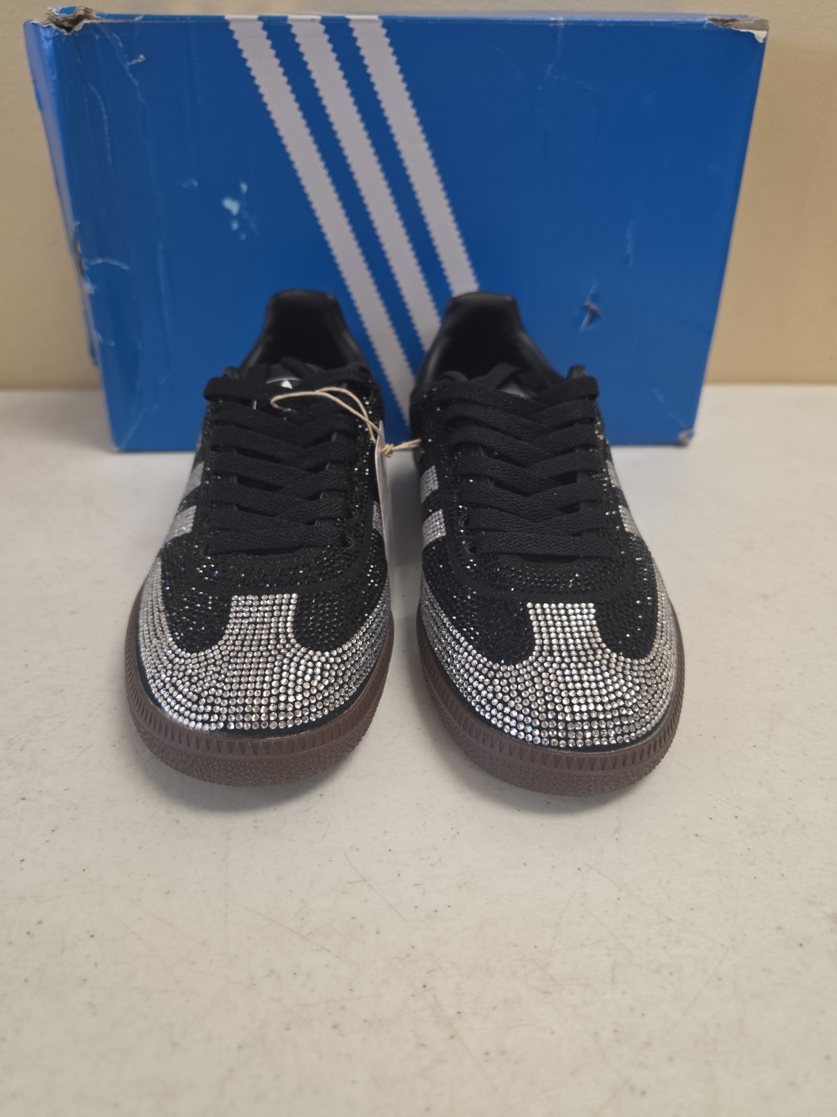adidas Samba OG Rhinestone Black Silver Women’s Size 6- IH9052