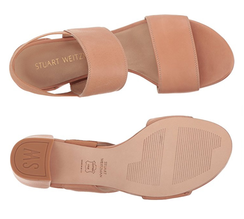 NIB Stuart Weitzman Access block heel Sandal PECAN CALF 6 7 7.5 8
