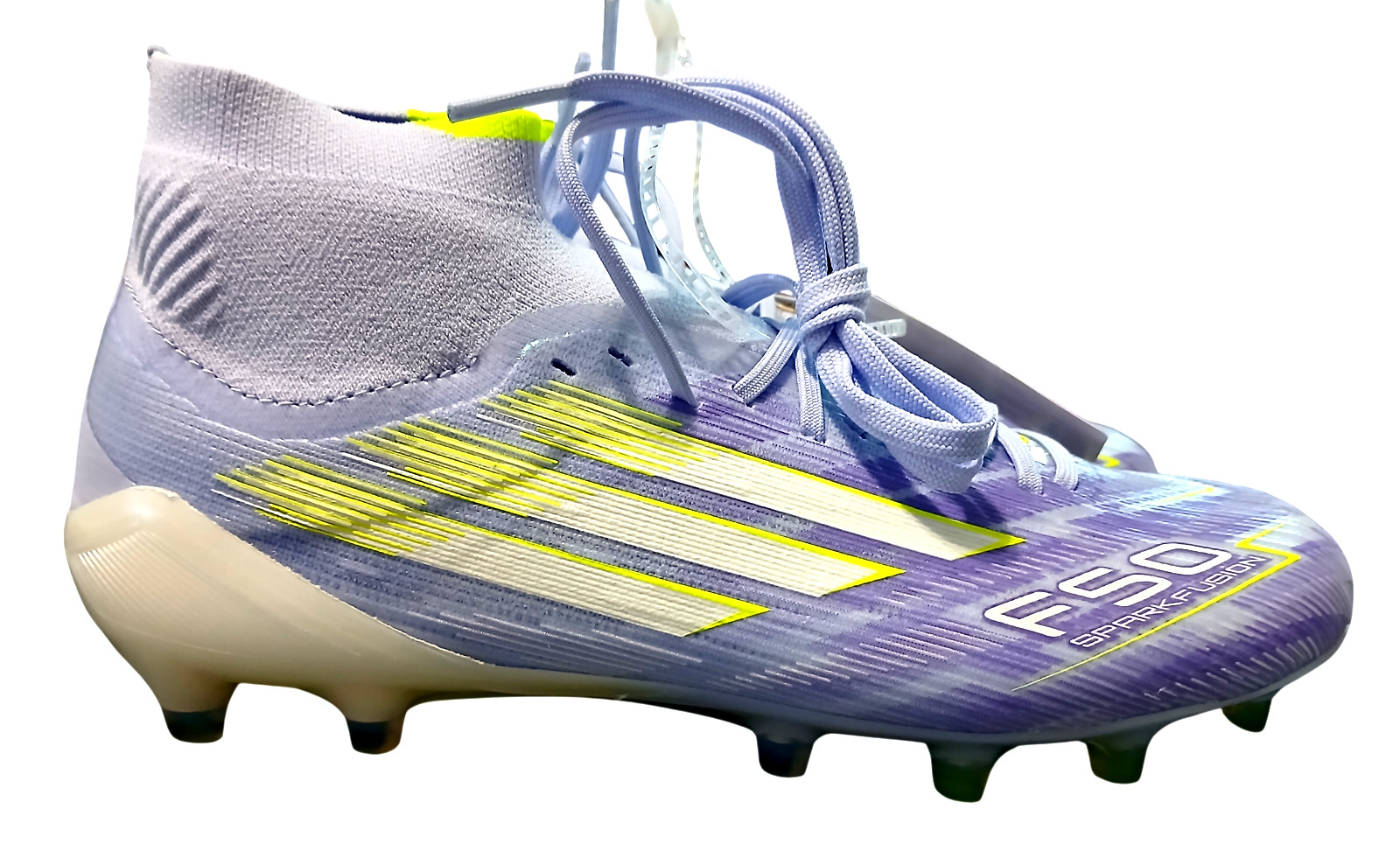 adidas F50 Sparkfusion Elite Mid FG AG Soccer Cleats Violet JH7648 Size 5.5