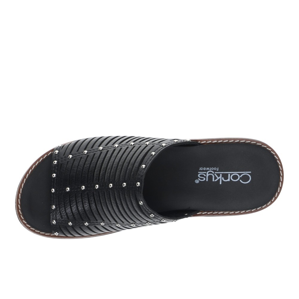 Corkys Much Better Wedge Womens Black Casual Sandals 41-0663-BLCK