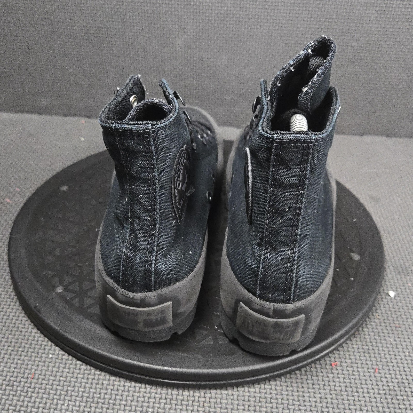 Converse Shoes Womens Size 7 Black Canvas Lugged Combat Ankle Lace Up Sneakers