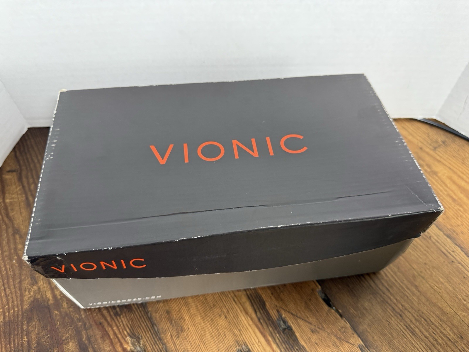 Vionic Minna Ballet Flat Size 7N (W)Blue Leather Slip On Shoe Cap Toe Bow NIB (H