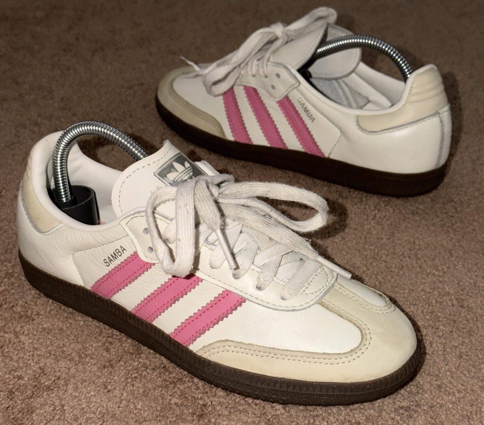 adidas Samba OG Women’s Size 5.5 US Lucid Pink/Cloud White Gum Shoes IG1962