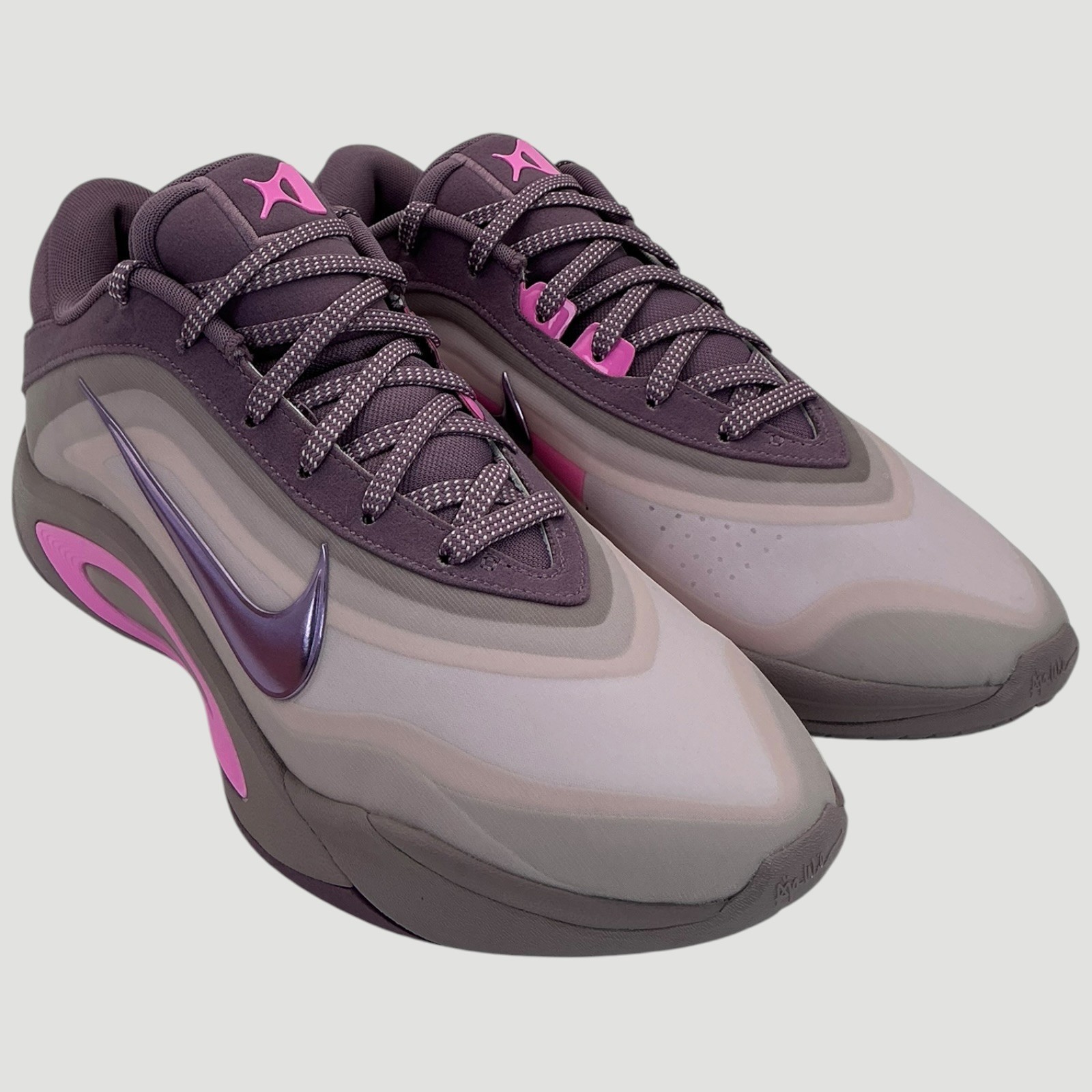 Nike A’One «Dog Mom» Women’s Size 11 Violet Dust/Pink Spell Basketball Shoe NWOB