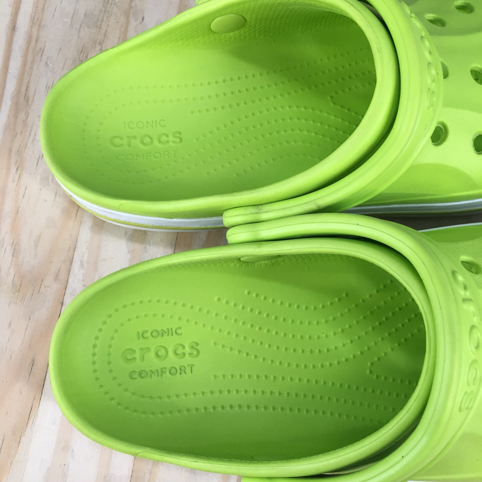 Crocs Shoes Mens 7 Womens 9 Bayaband Casual Comfort Slingback Clogs Green Rubber