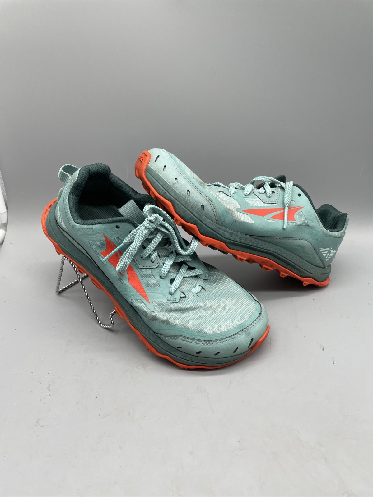 Altra Women’s Sz 7 1/2 B. Lone Peak 6 Rnng Shoe Teal Org Max Track Ergo Cushion