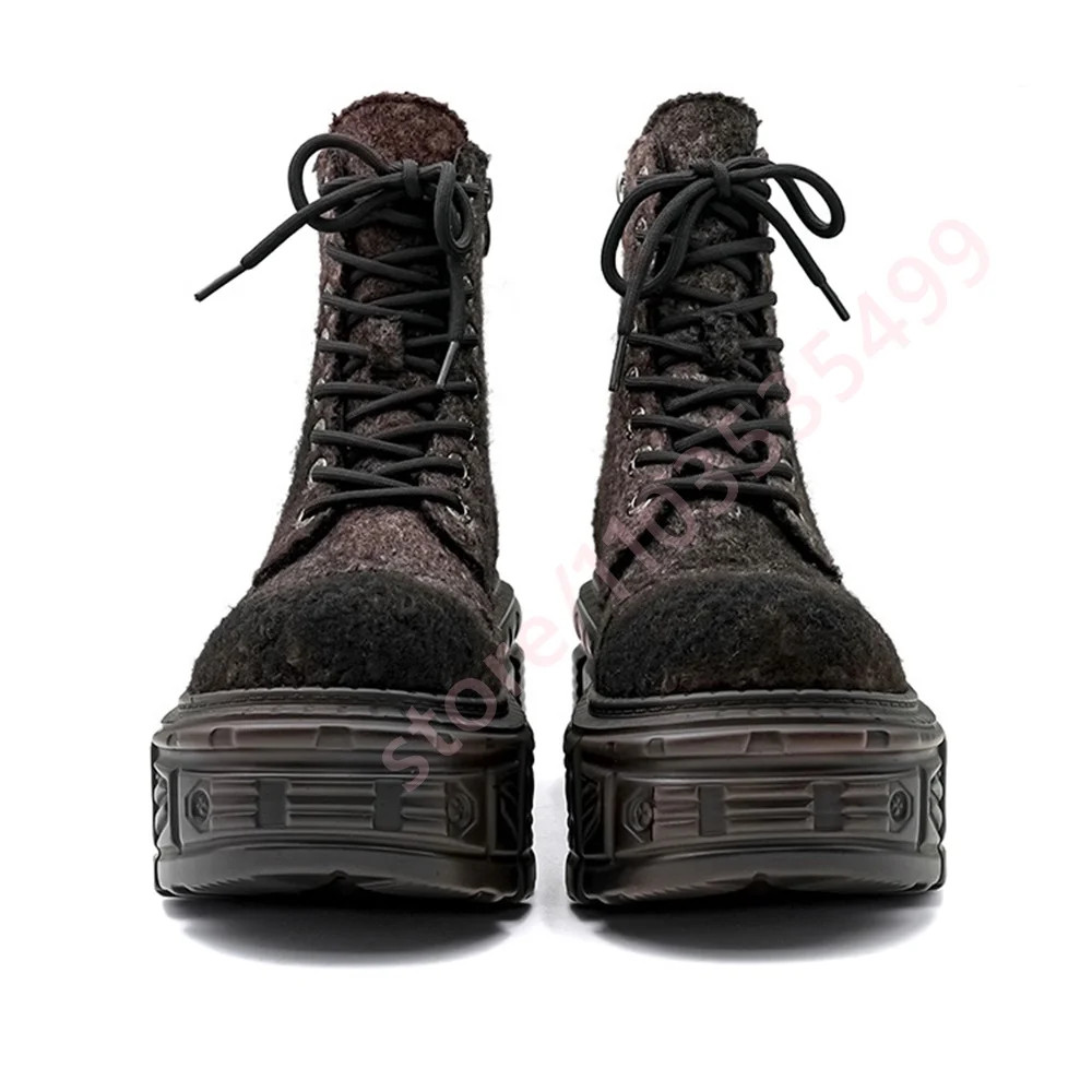 Retro British Style Women’s Thick Sole Short Boots Punk Rock Sports Gothic Shoes