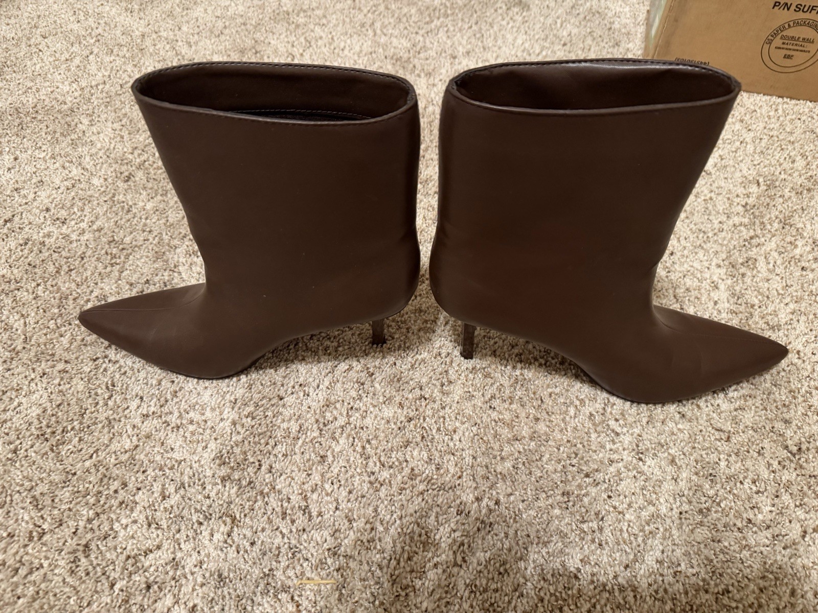 Bellini Vesta Brown Pointed Toe Ankle Booties – Women’s Size 10