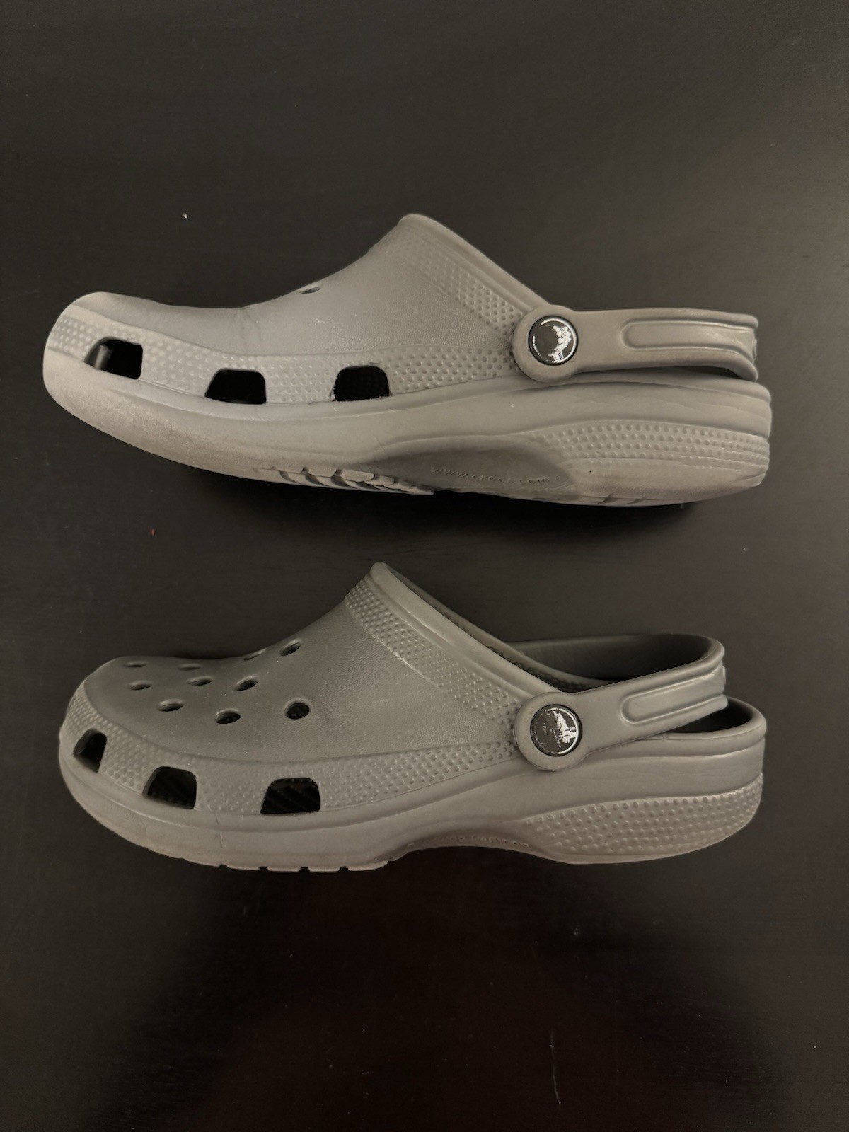 Crocs Gray Classic Clogs Women 5 Mens 7