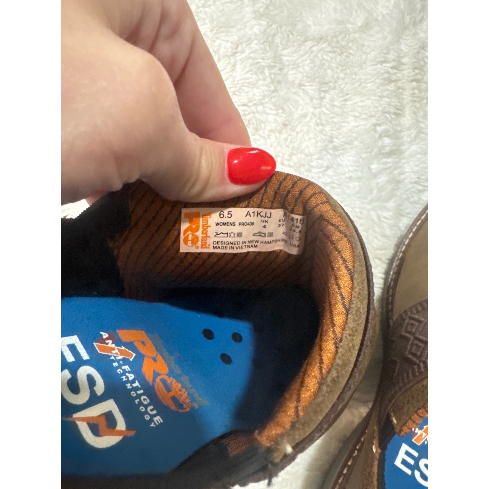 Timberland PRO Renova ESD Clogs Women 6.5 Brown Good Slip Resistant Work Shoes