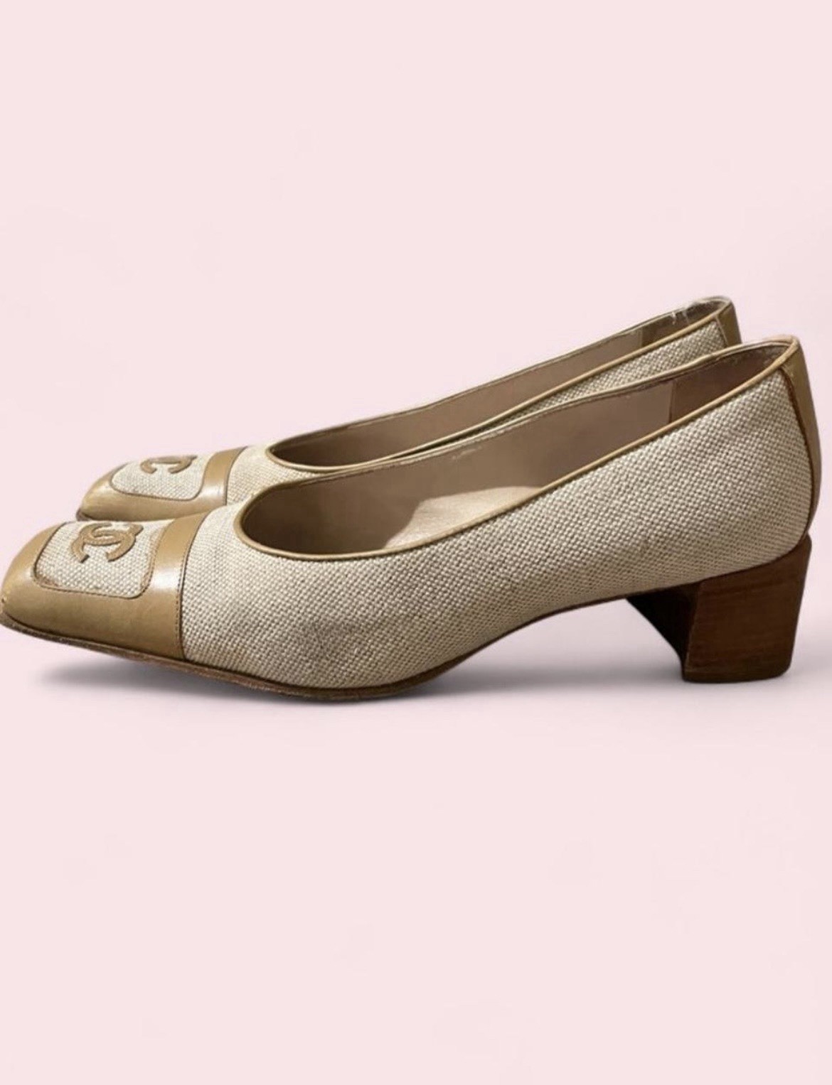 Chanel Ballet Cap Toe Shoes (RARE-Vintage)