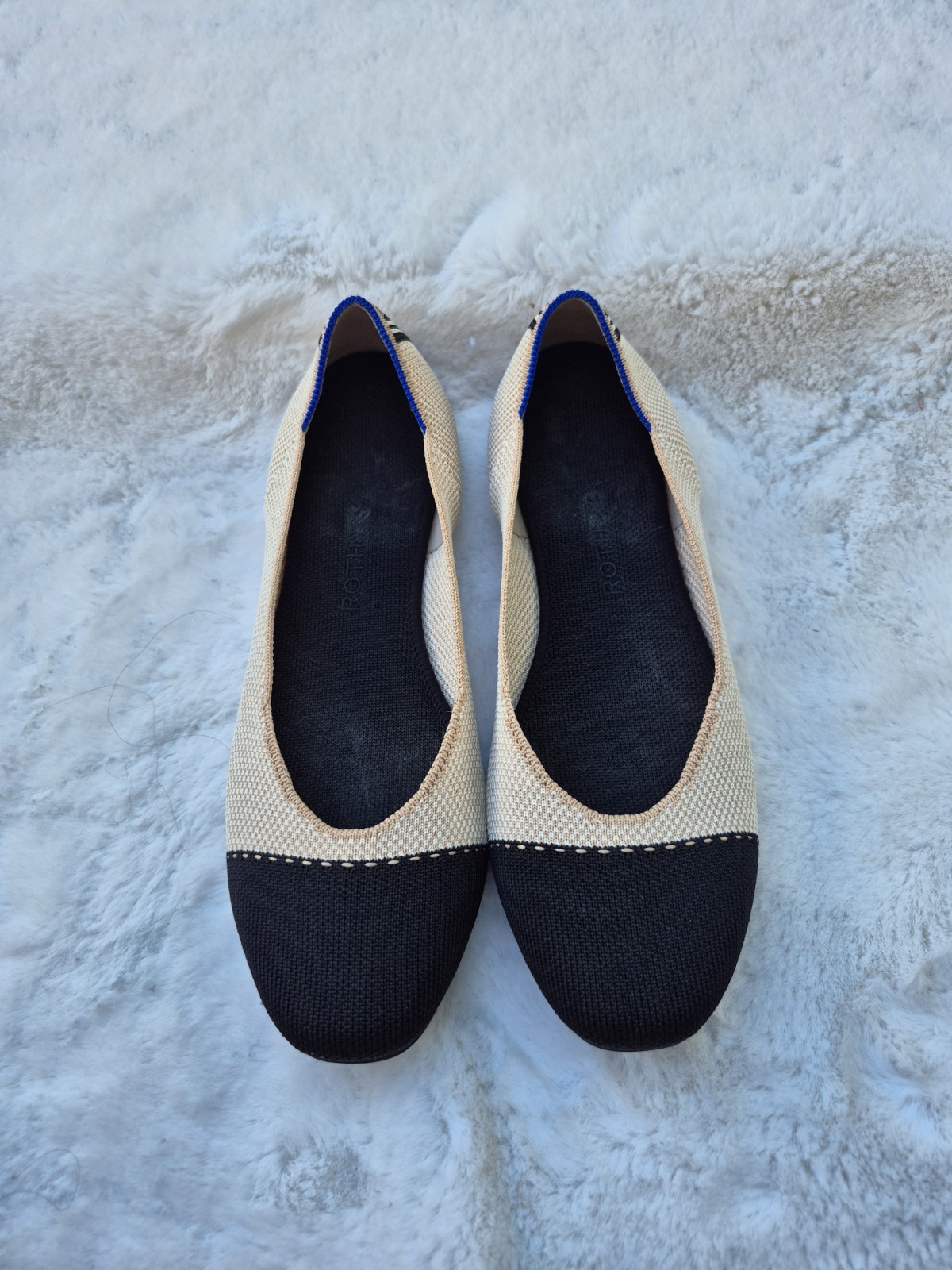 Rothy’s The Square Tuxedo, Women’s Size 10.5