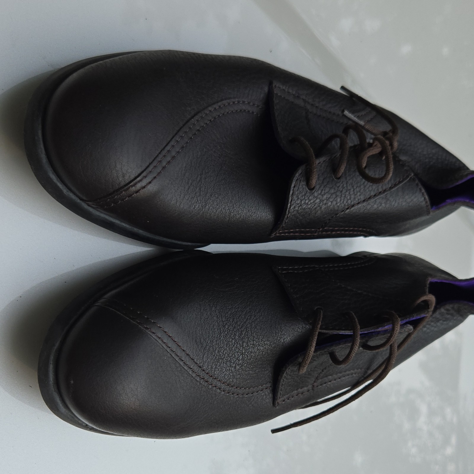 Arche Brown Leather Lace-Up Oxford Flats Round Toe EU 43 NEW $500+ Men’s