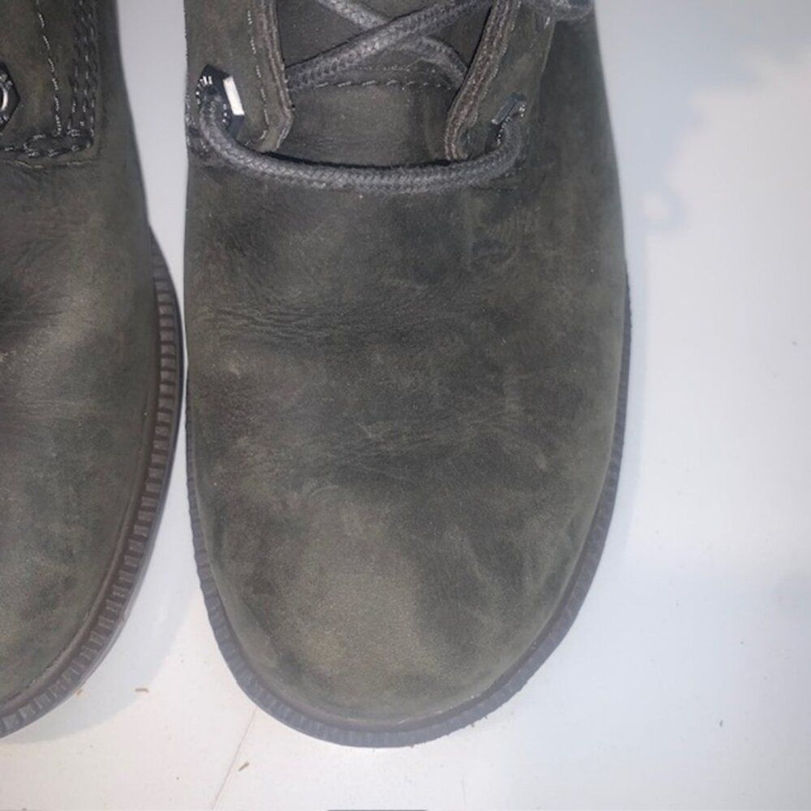 Kodiak All Season Waterproof Olive Green Leather Lace-Up Ankle Boots – Size 6.5