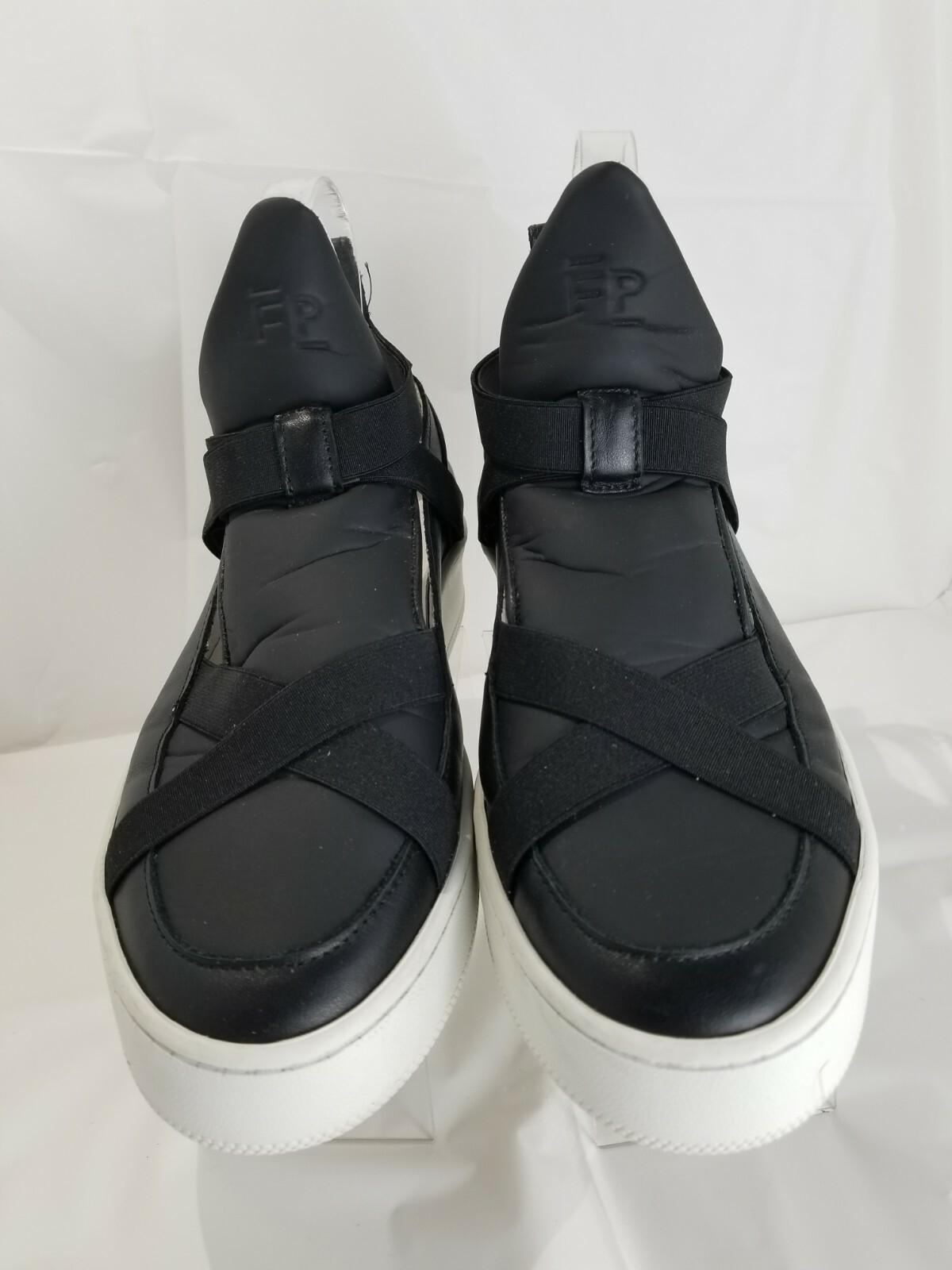 Filling Pieces Black Leather & Synthetic Slip On Women’s Shoes Size 38 / US 8 M