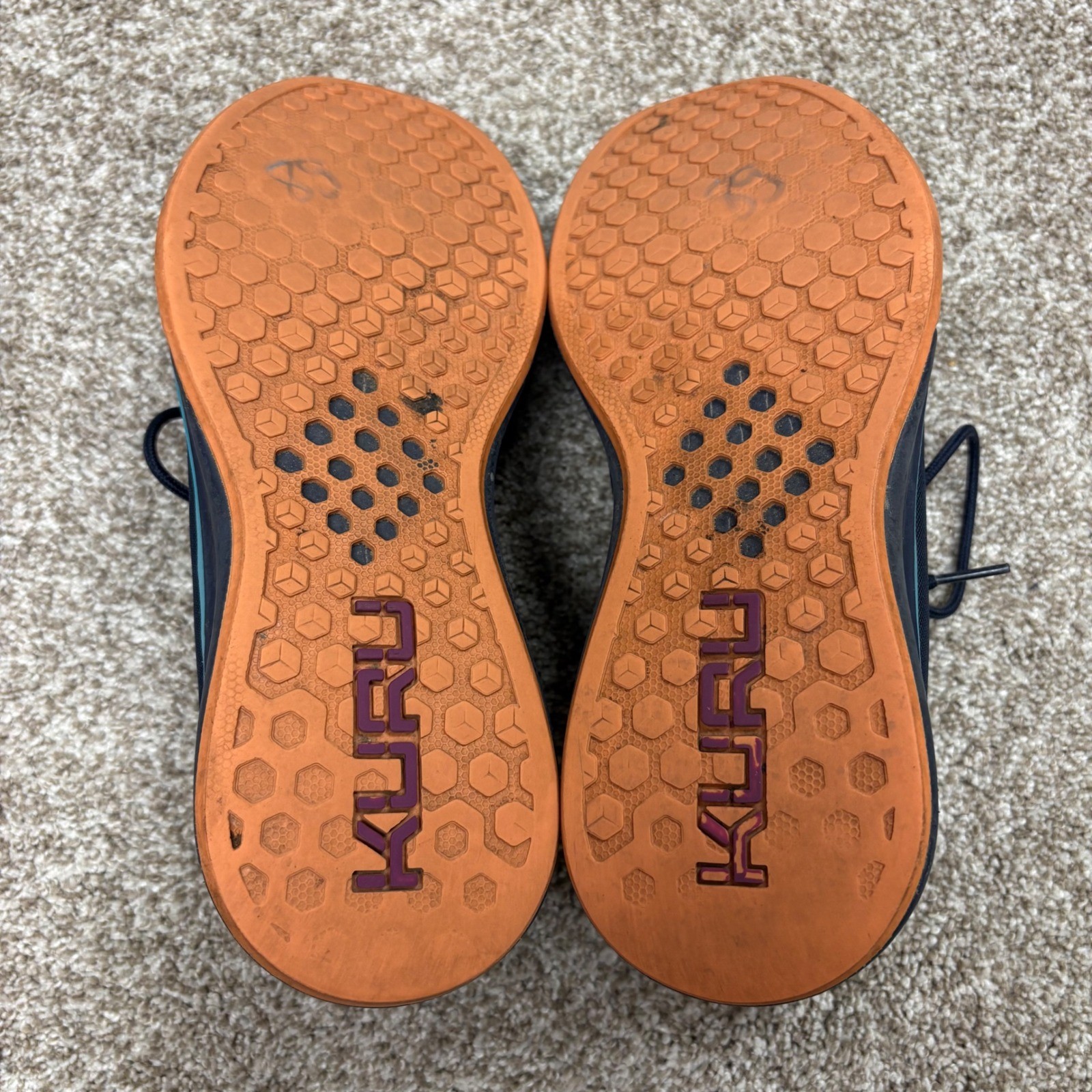 KURU Atom Womens 8.5 Electric Grape Midnight Blue Orthotic Running Shoes Sneaker