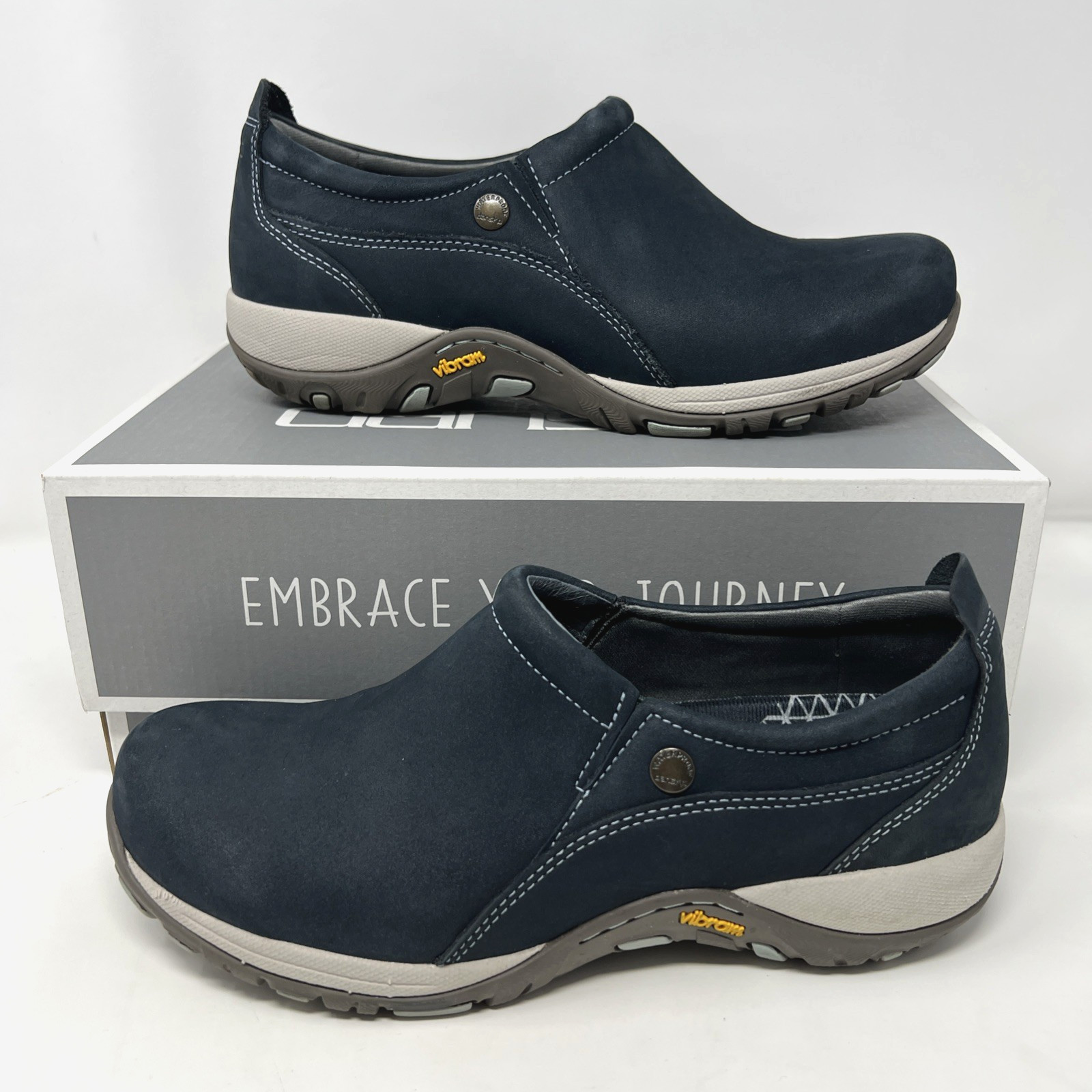 Dansko Patti Women’s Casual Shoes Navy Milled Nubuck, EU 39 US 8.5