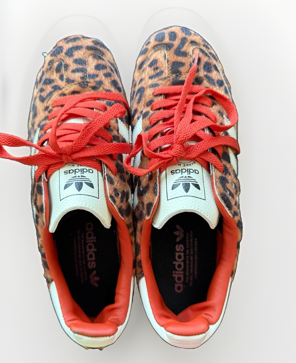 adidas Samba OG Preloved Red Leopard JI2734 Size 8