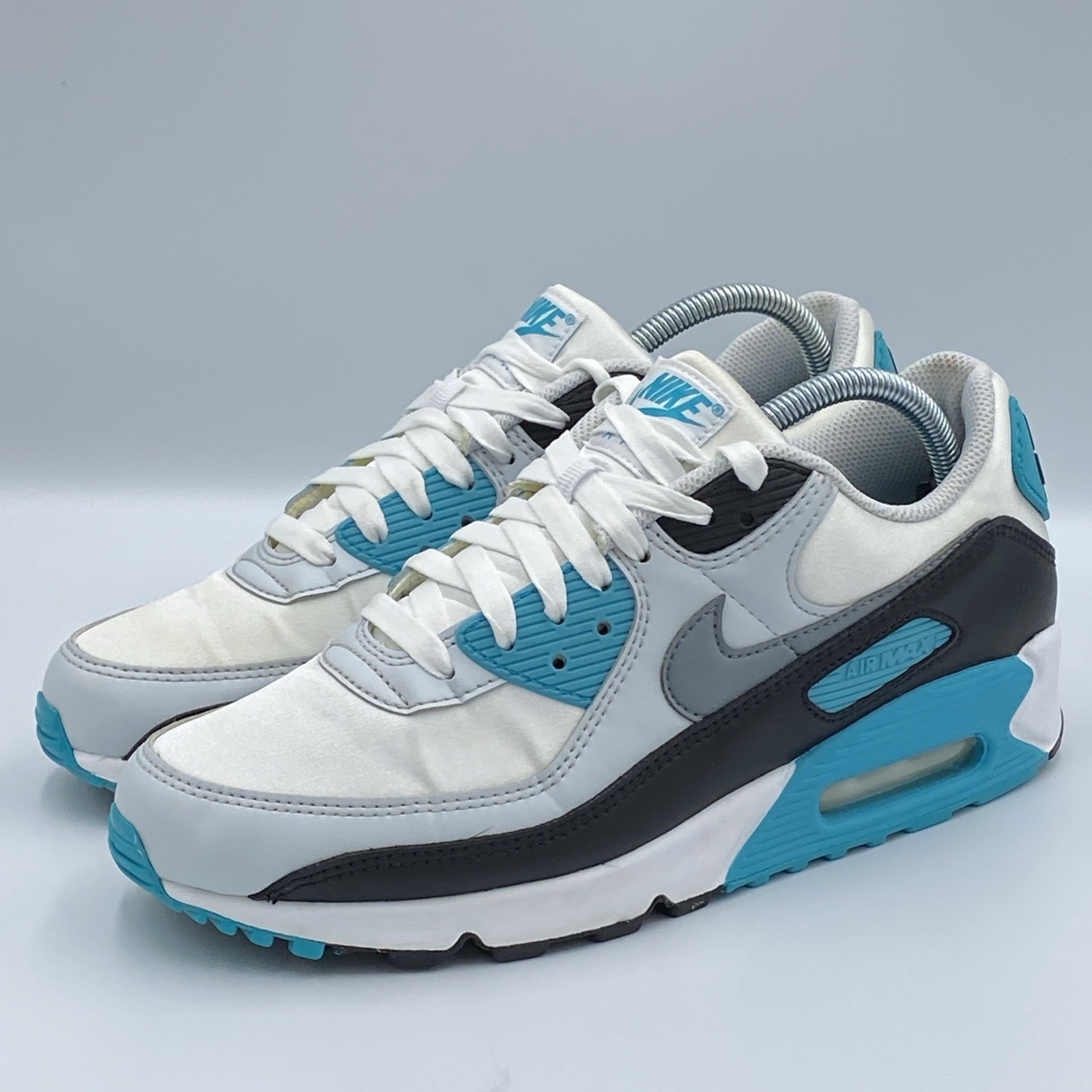 Nike Air Max 90 White Teal Nebula Black Cool Gray Men’s Size 11 Shoes FB8570-101