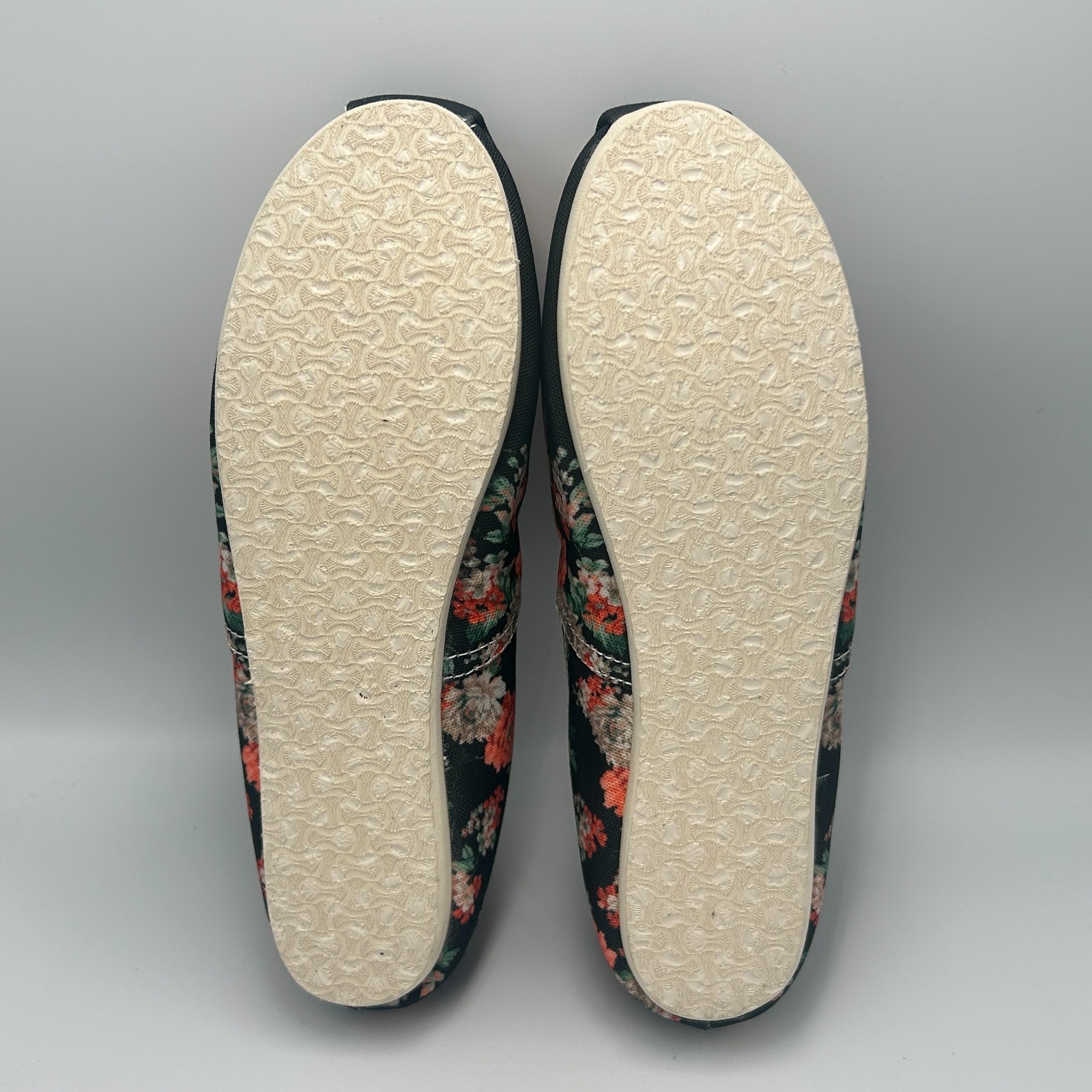 Yorkie Floral Dog Puppy Shoes Slip-on Shoes Womens 7.5 38 Groove Canvas Flats