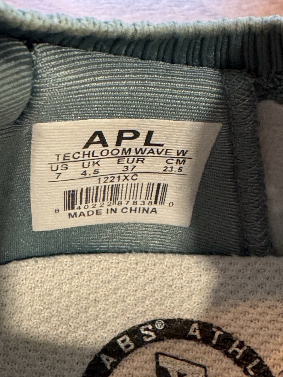 APL TechLoom Wave Women’s Low Top Lace Up Teal Athletic Sneakers US size 7