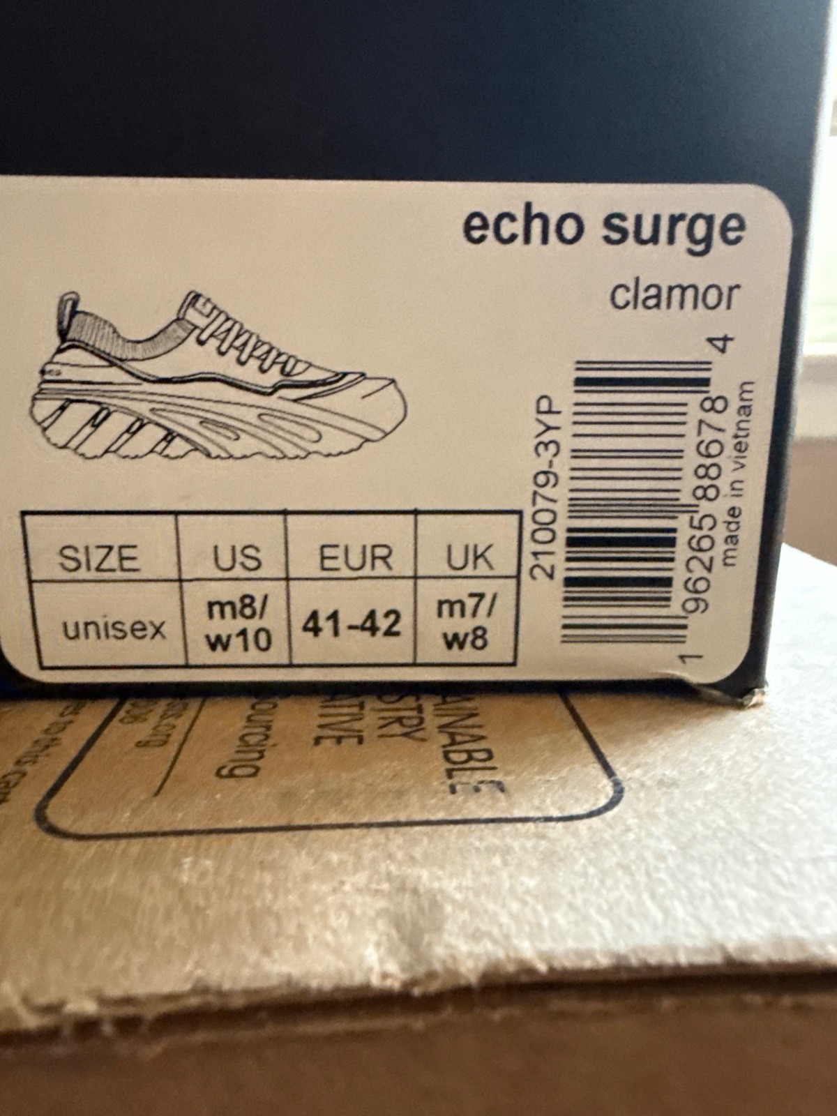 Brand new with tags and Box Crocs Echo Sugre Size 8M/10W