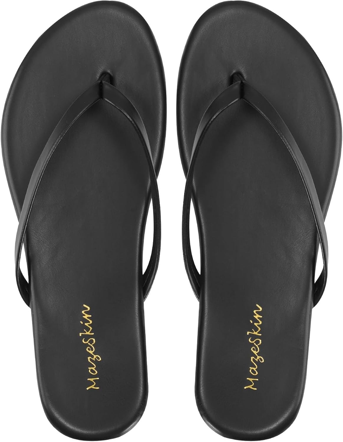 Comfortable Leather Flip Flops with Memory Foam – Dressy Summer Essential
