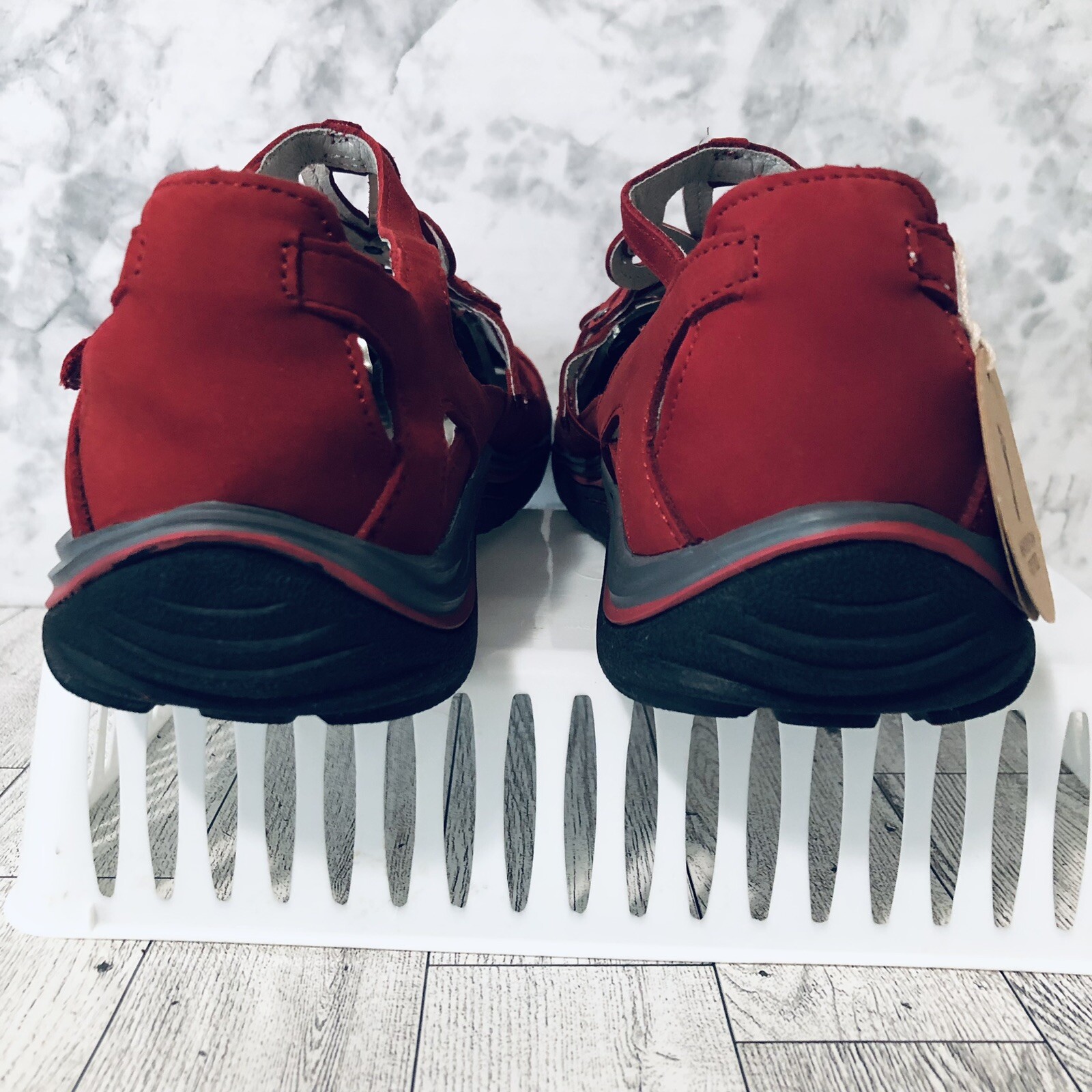 Jambu Abby Mary Jane Womens Shoes Size 8 Red Memory Foam Footbed